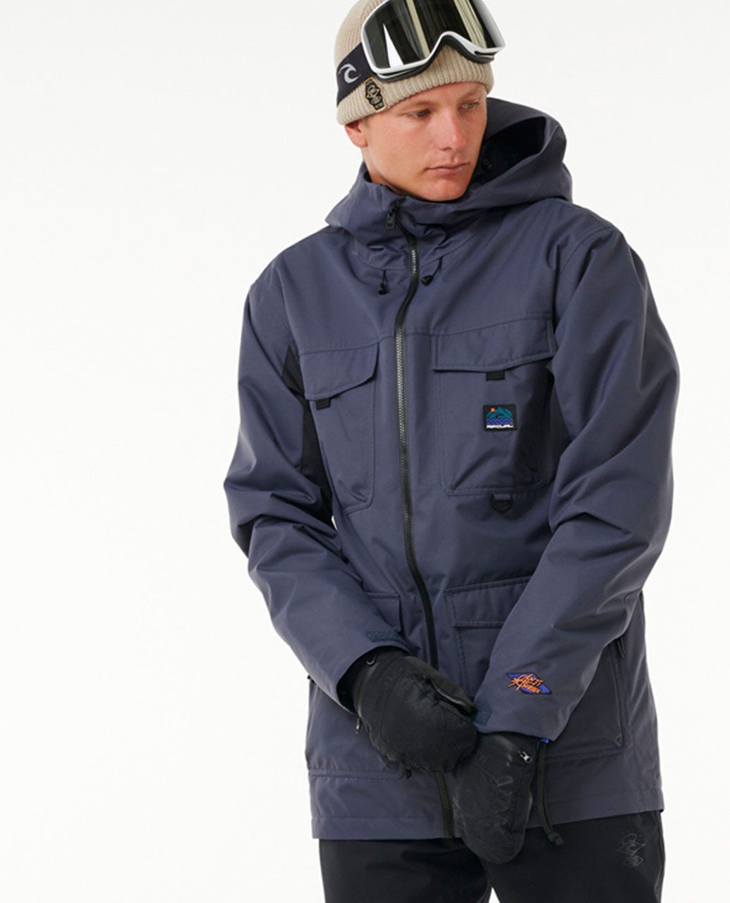 PARKA SNOW SWELLEDGE MORADO HOMBRE RIP CURL - 1