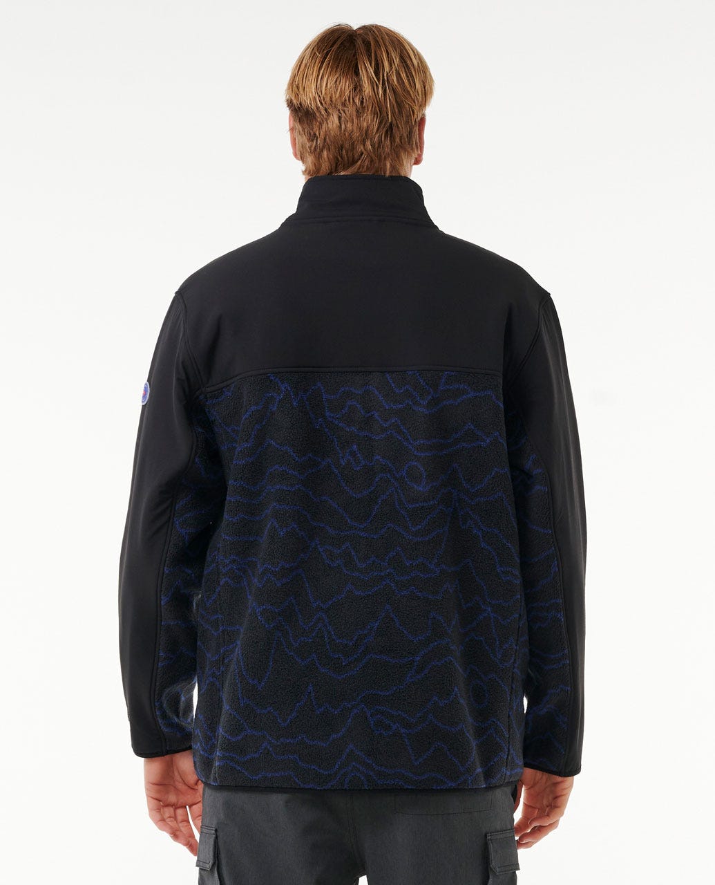 POLERON MICROPOLAR SEARCH ZIP CREW NEGRO HOMBRE RIP CURL - 3