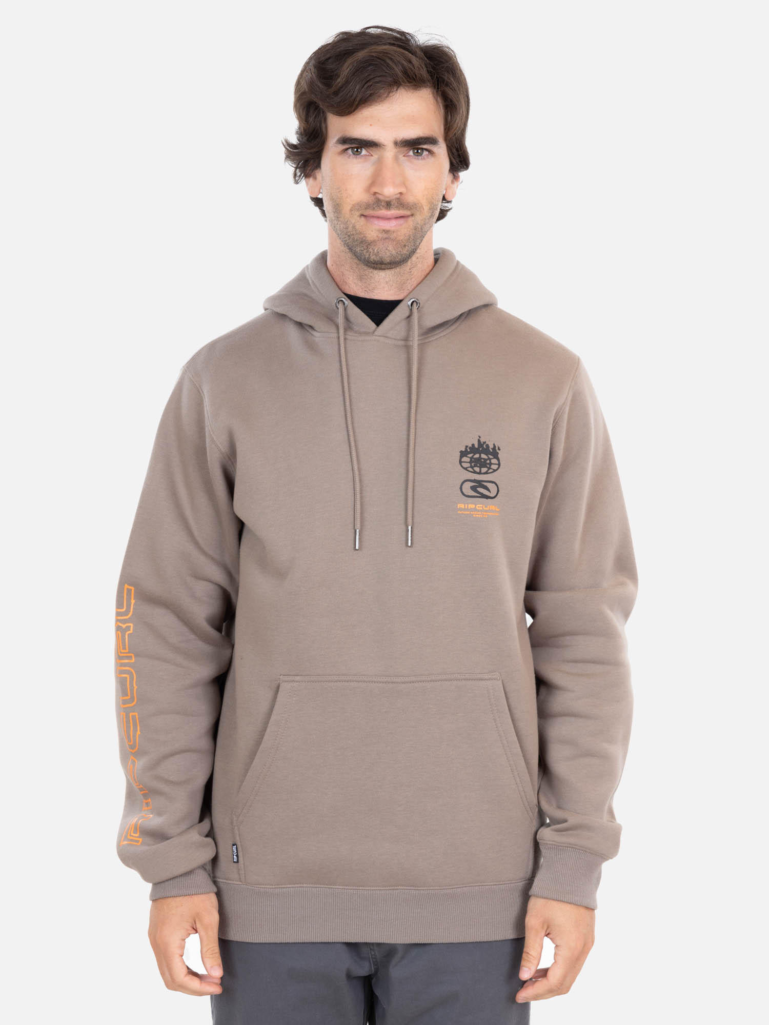 POLERON CANGURO SWELLX CAFÉ HOMBRE RIP CURL - 1