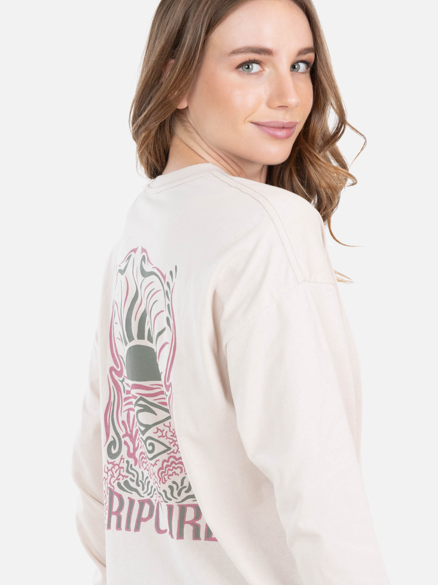 POLERA ML LALA BEIGE MUJER RIP CURL - 3