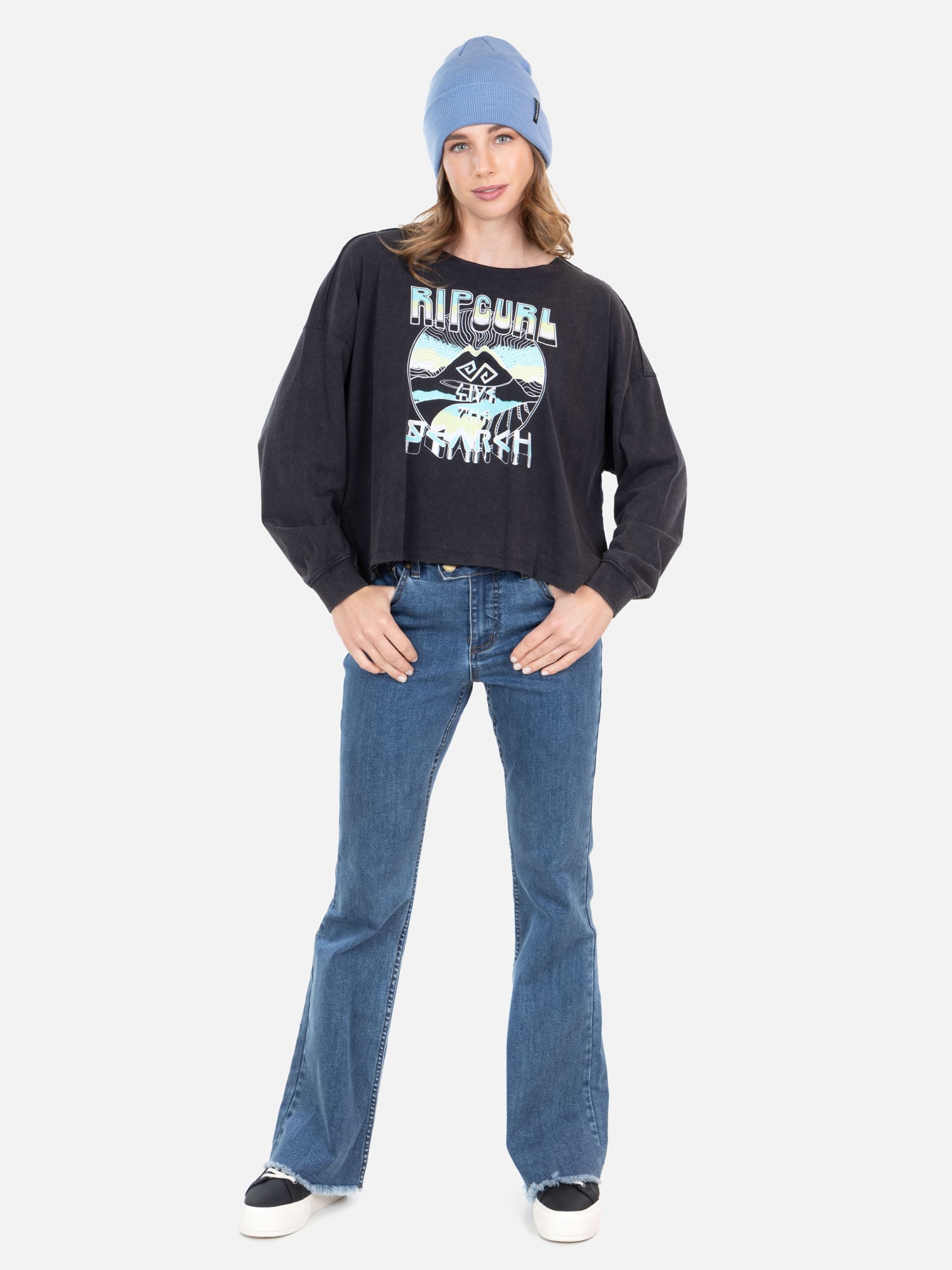 POLERA ML KAILA NEGRO MUJER RIP CURL - 4