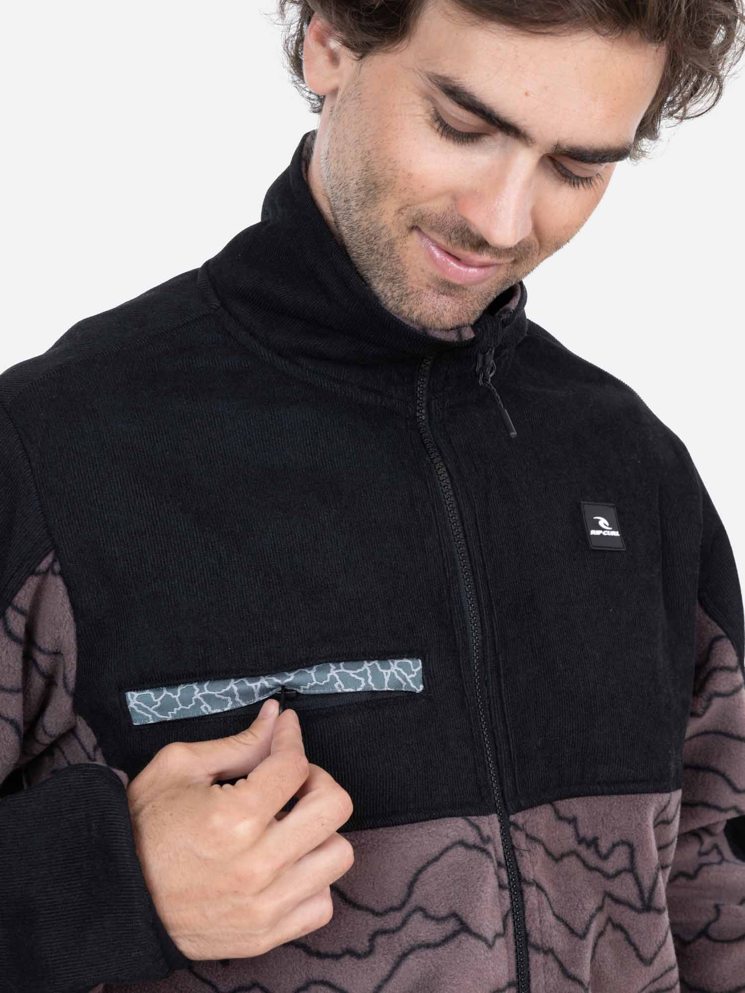 POLERON MICROPOLAR ROUGE MULTICOLOR HOMBRE RIP CURL - 3