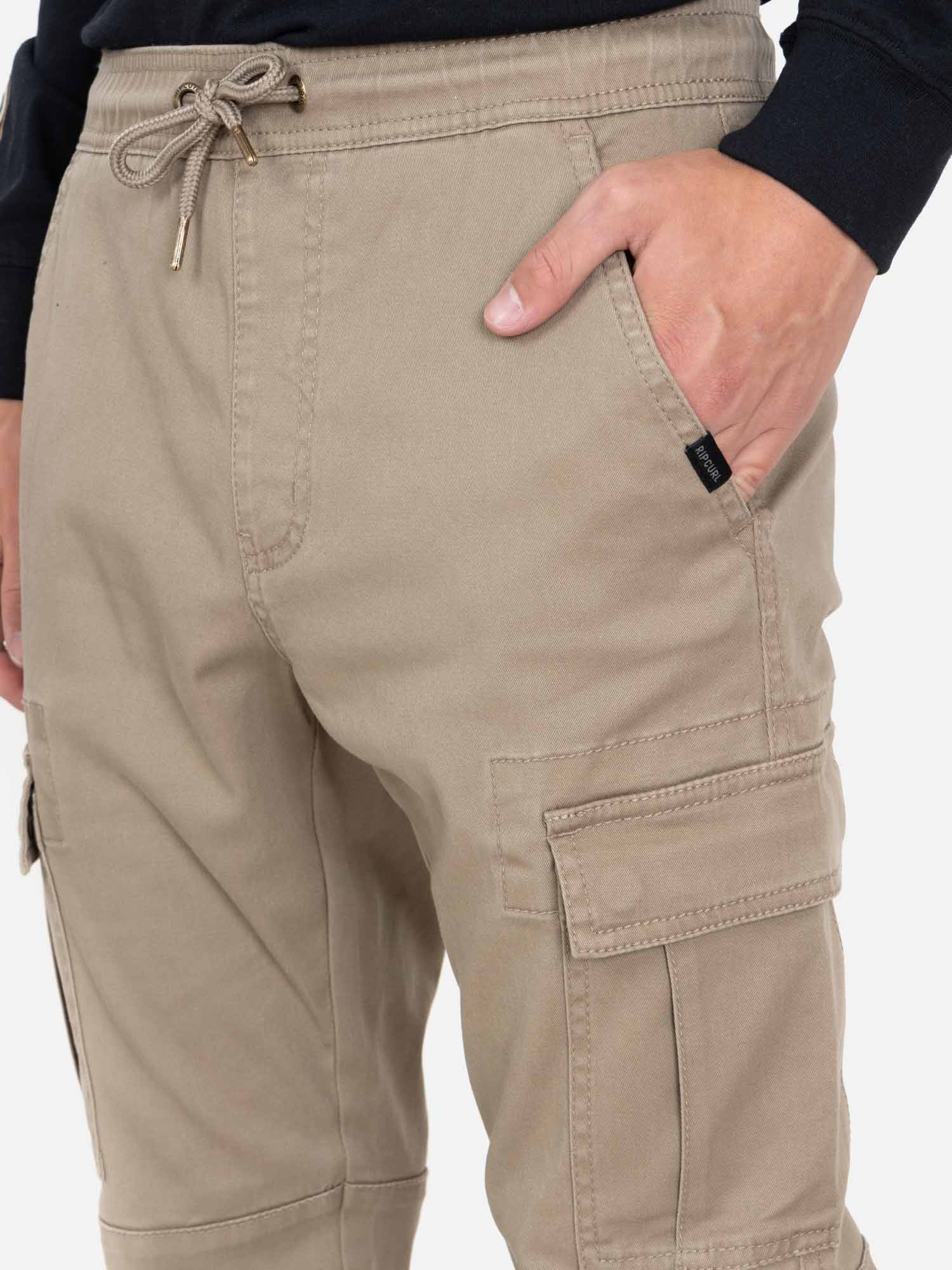 PANTALON JOGGER FLOW BEIGE HOMBRE RIP CURL - 3