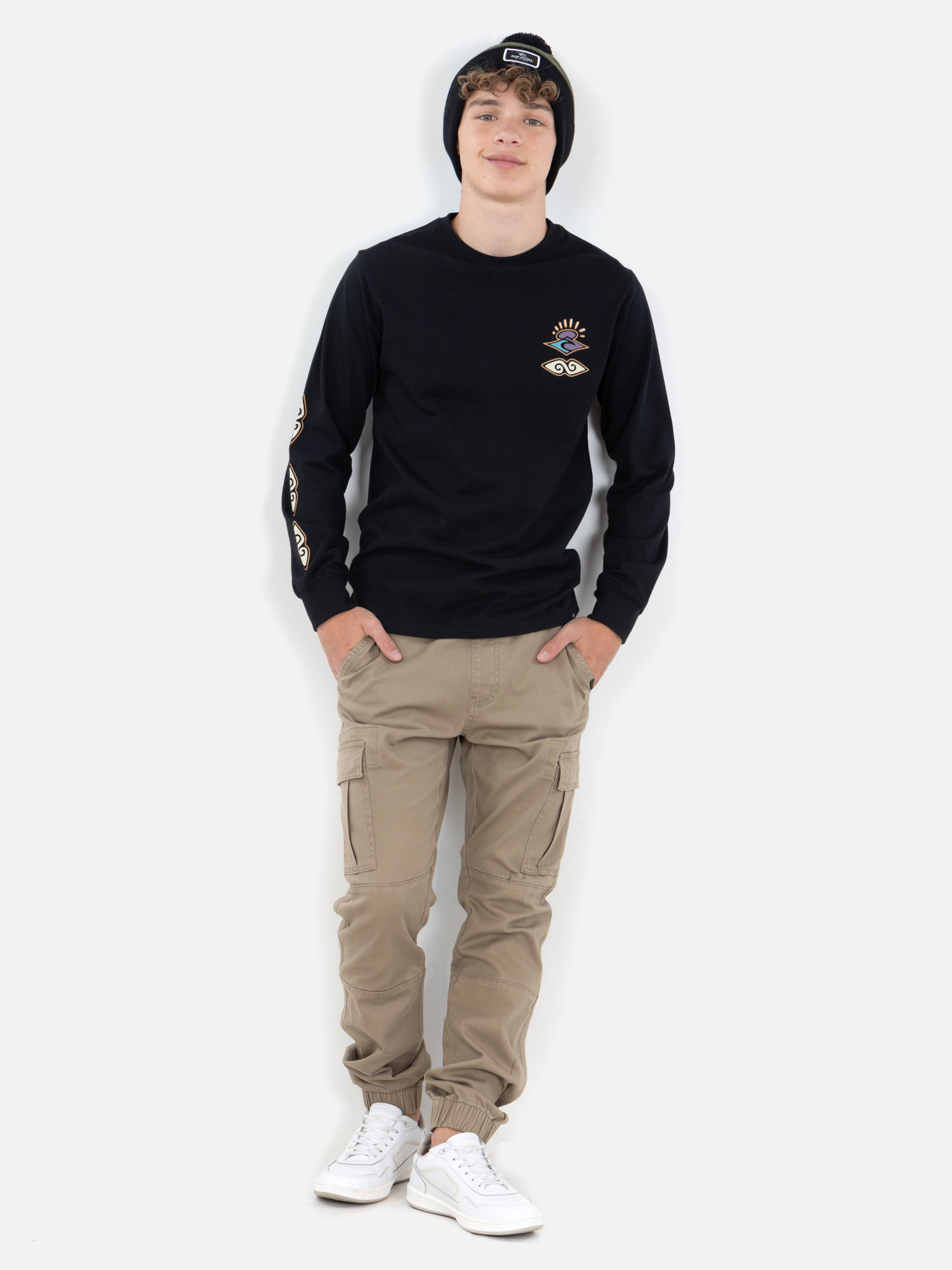 PANTALON JOGGER FLOW BEIGE HOMBRE RIP CURL - 4