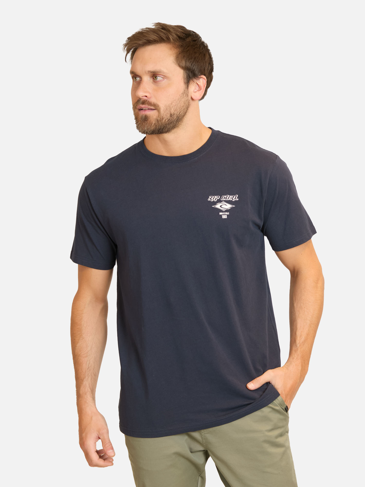 POLERA MC FADEOUT ESSENTIAL AZUL HOMBRE RIP CURL - 1
