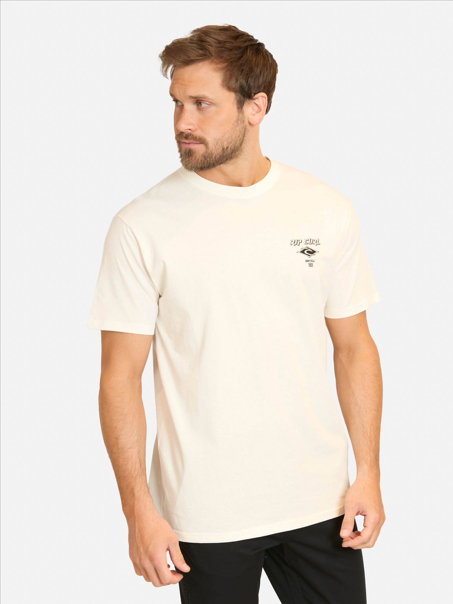 POLERA MC FADEOUT ESSENTIAL EN COLOR BLANCO HOMBRE RIP CURL - 1