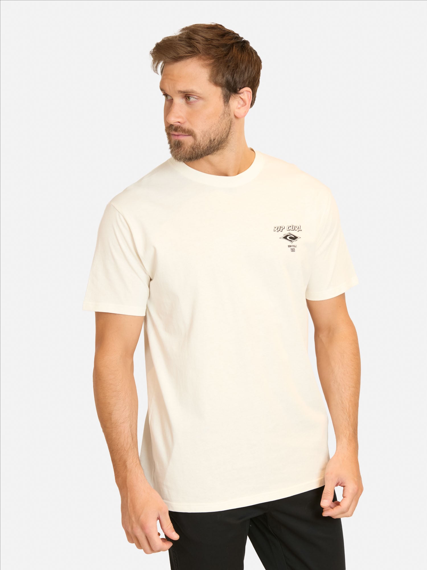 POLERA MC FADEOUT ESSENTIAL EN COLOR BLANCO HOMBRE RIP CURL - 1
