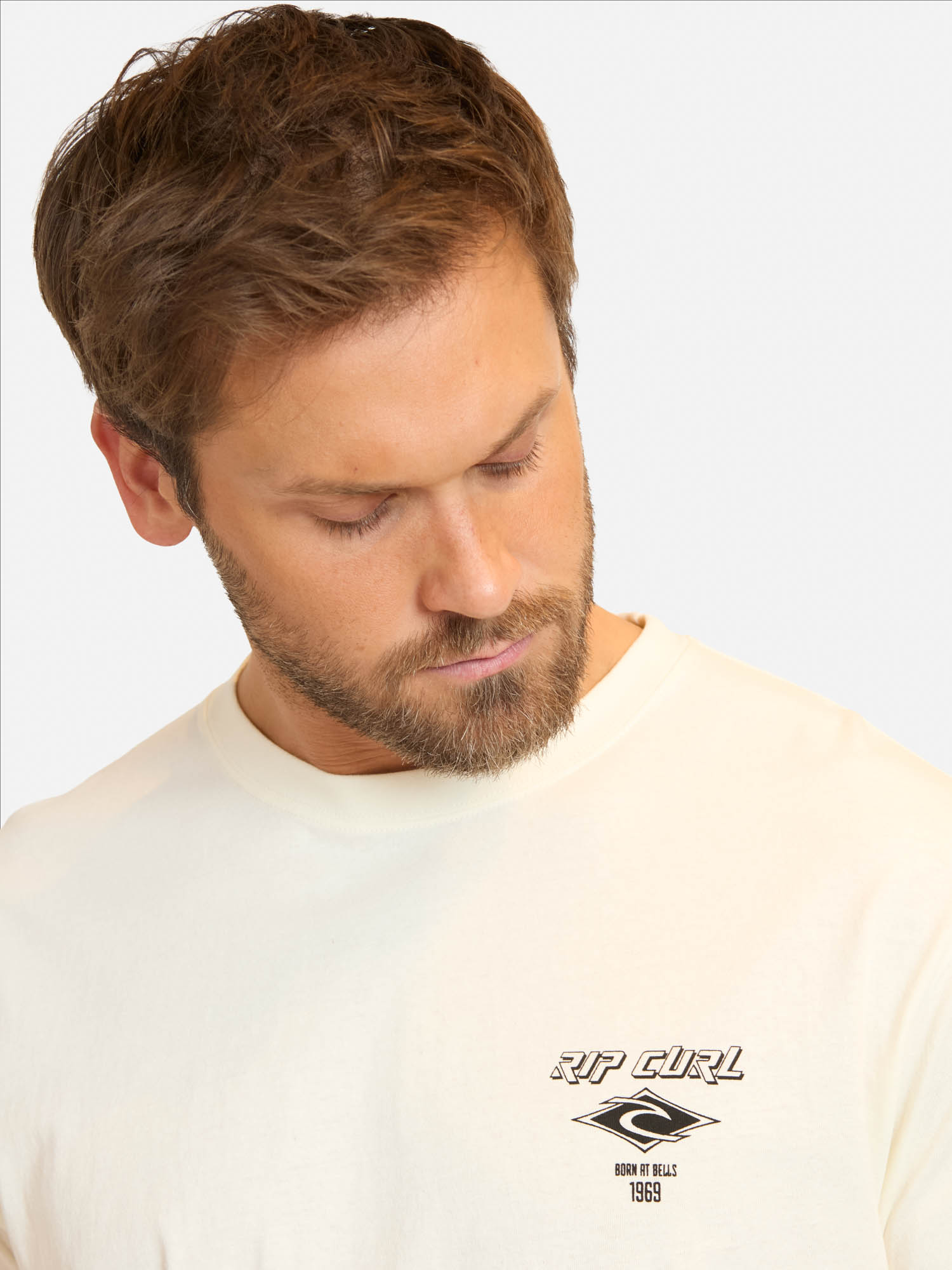 POLERA MC FADEOUT ESSENTIAL EN COLOR BLANCO HOMBRE RIP CURL - 3