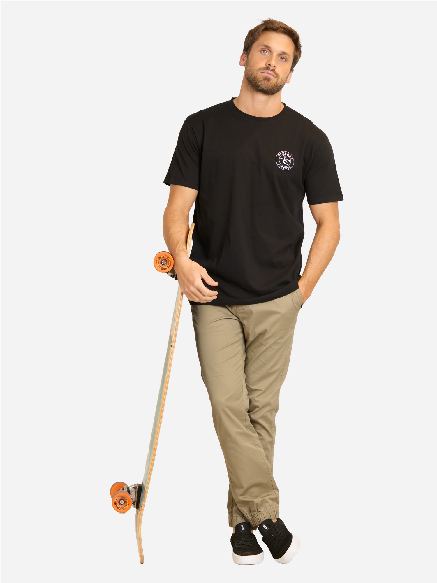 POLERA MC MTE BAHAMAS KEY EN COLOR NEGRO HOMBRE RIP CURL - 4