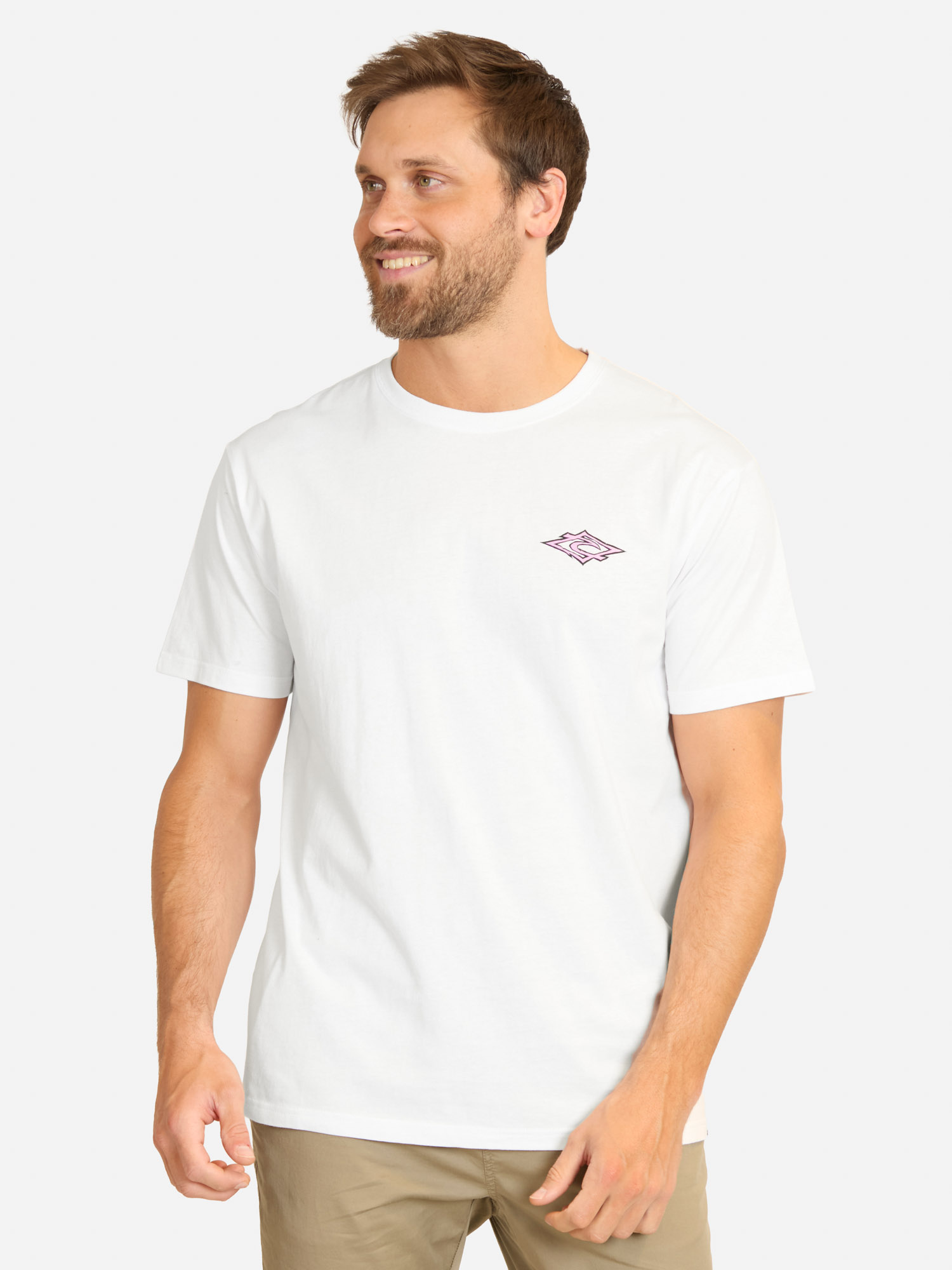 POLERA MC SEARCH HAZEY DAYS EN COLOR BLANCO HOMBRE RIP CURL - 1