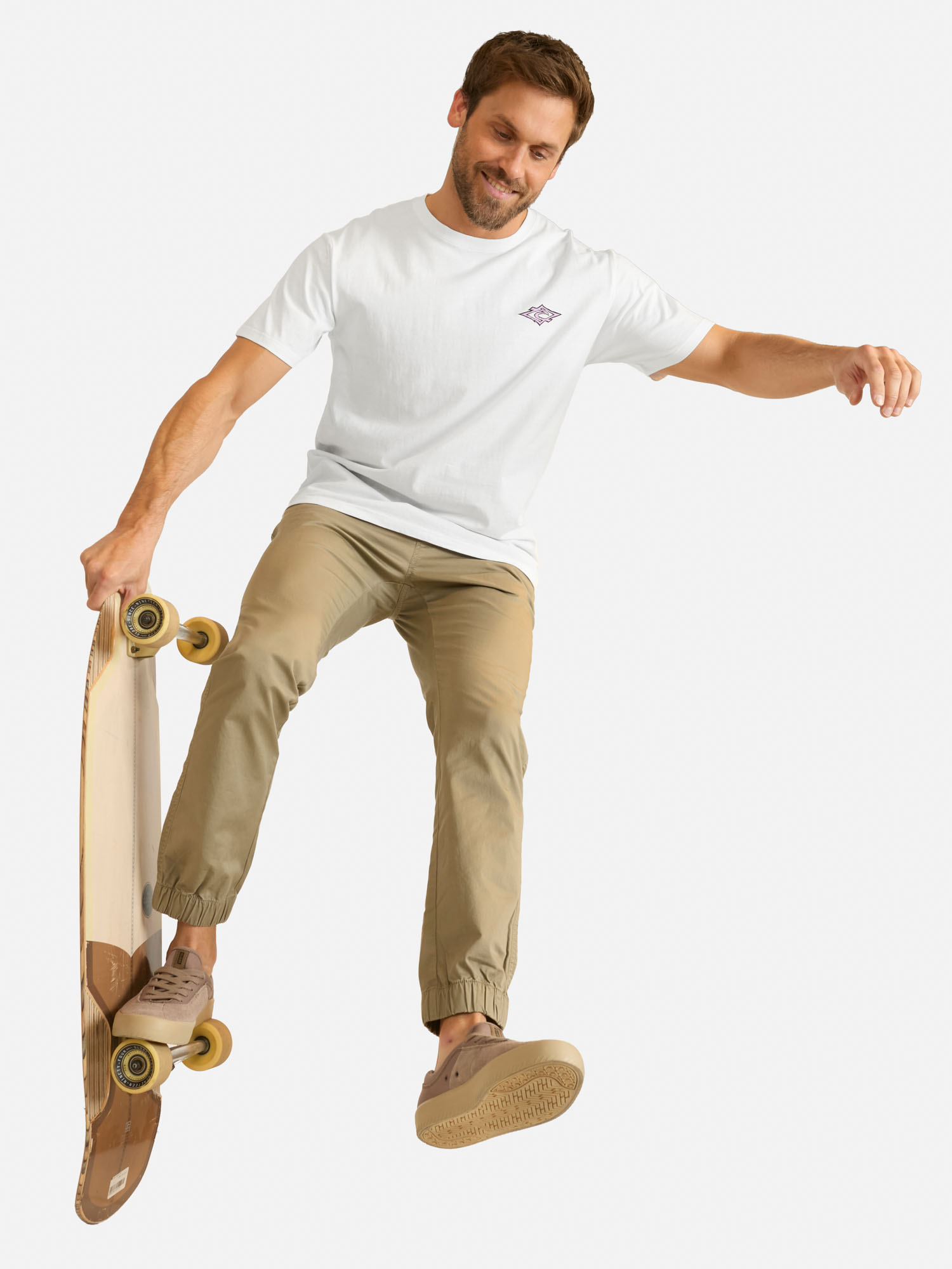 POLERA MC SEARCH HAZEY DAYS EN COLOR BLANCO HOMBRE RIP CURL - 4