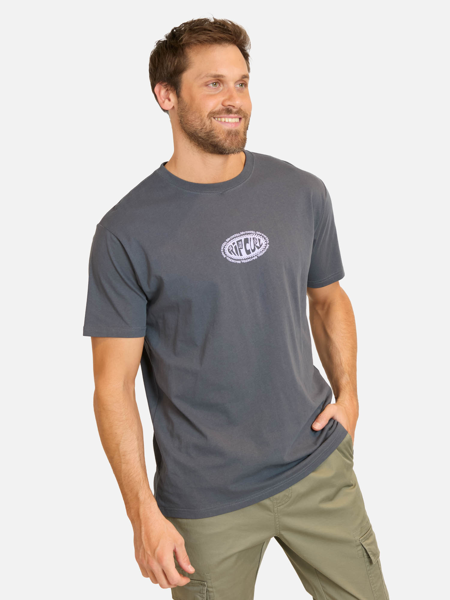 POLERA MC SLIDE GRIS HOMBRE RIP CURL - 1