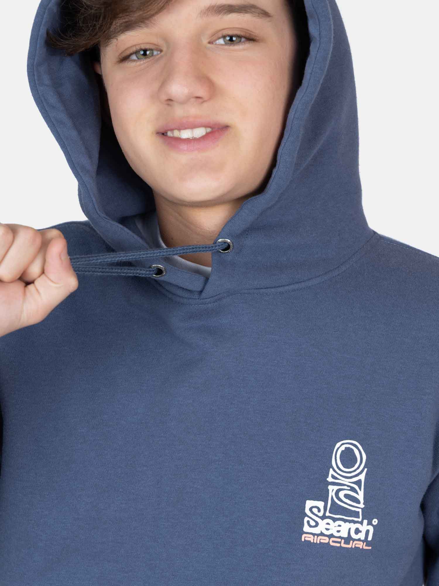 POLERON CANGURO WILDRUSH AZUL INFANTIL RIP CURL - 3