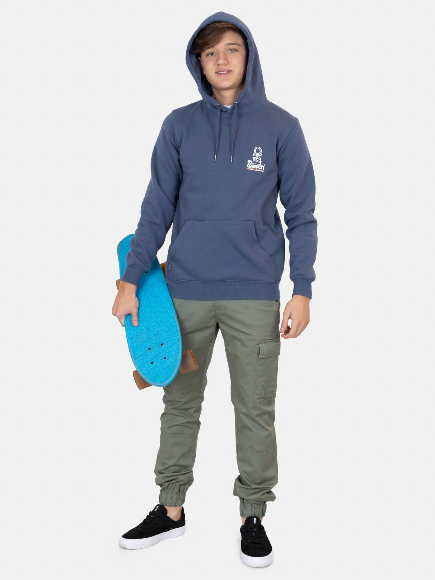 POLERON CANGURO WILDRUSH AZUL INFANTIL RIP CURL - 4
