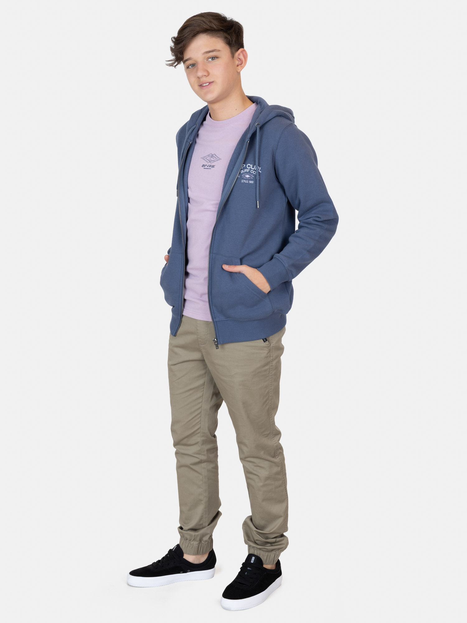 POLERON FZ SUNTRAIL AZUL INFANTIL RIP CURL - 4