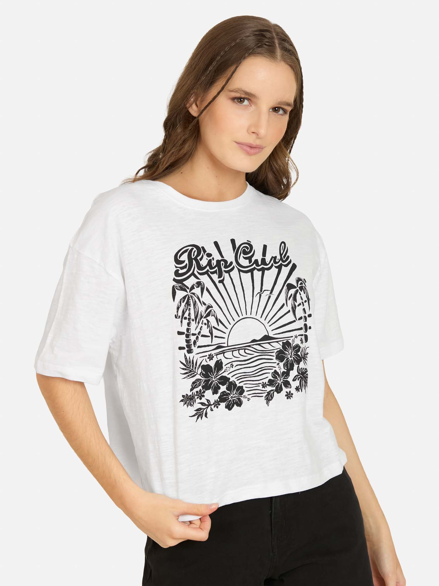 POLERA MC SURFSOUL EN COLOR BLANCO MUJER RIP CURL - 1
