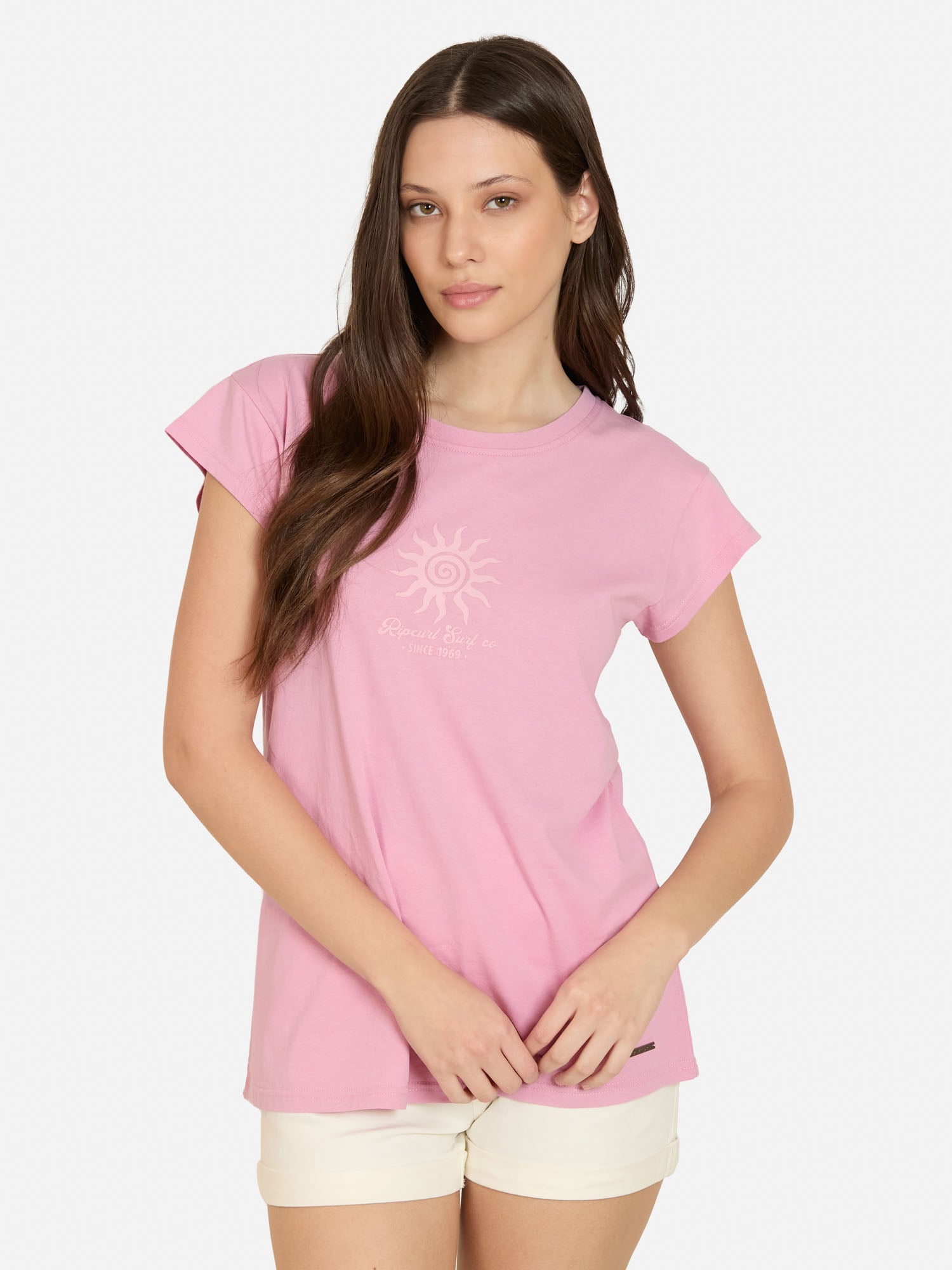 POLERA MC TIDECREST ROSADO MUJER RIP CURL - 1