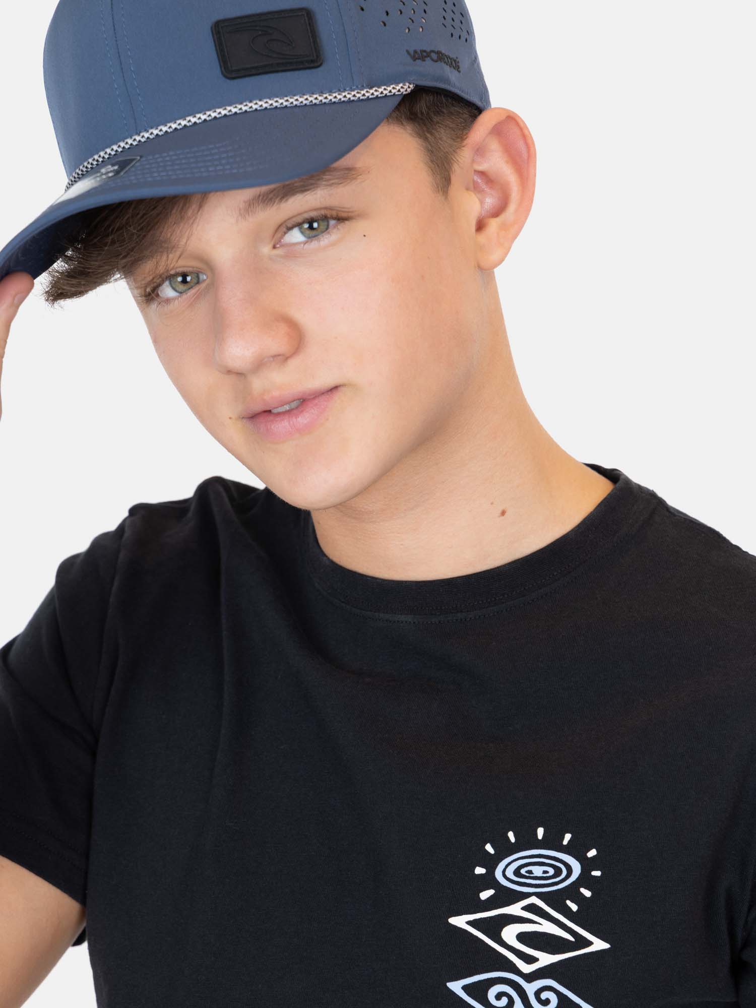 POLERA MC SURFTRIP EN COLOR NEGRO INFANTIL RIP CURL - 3
