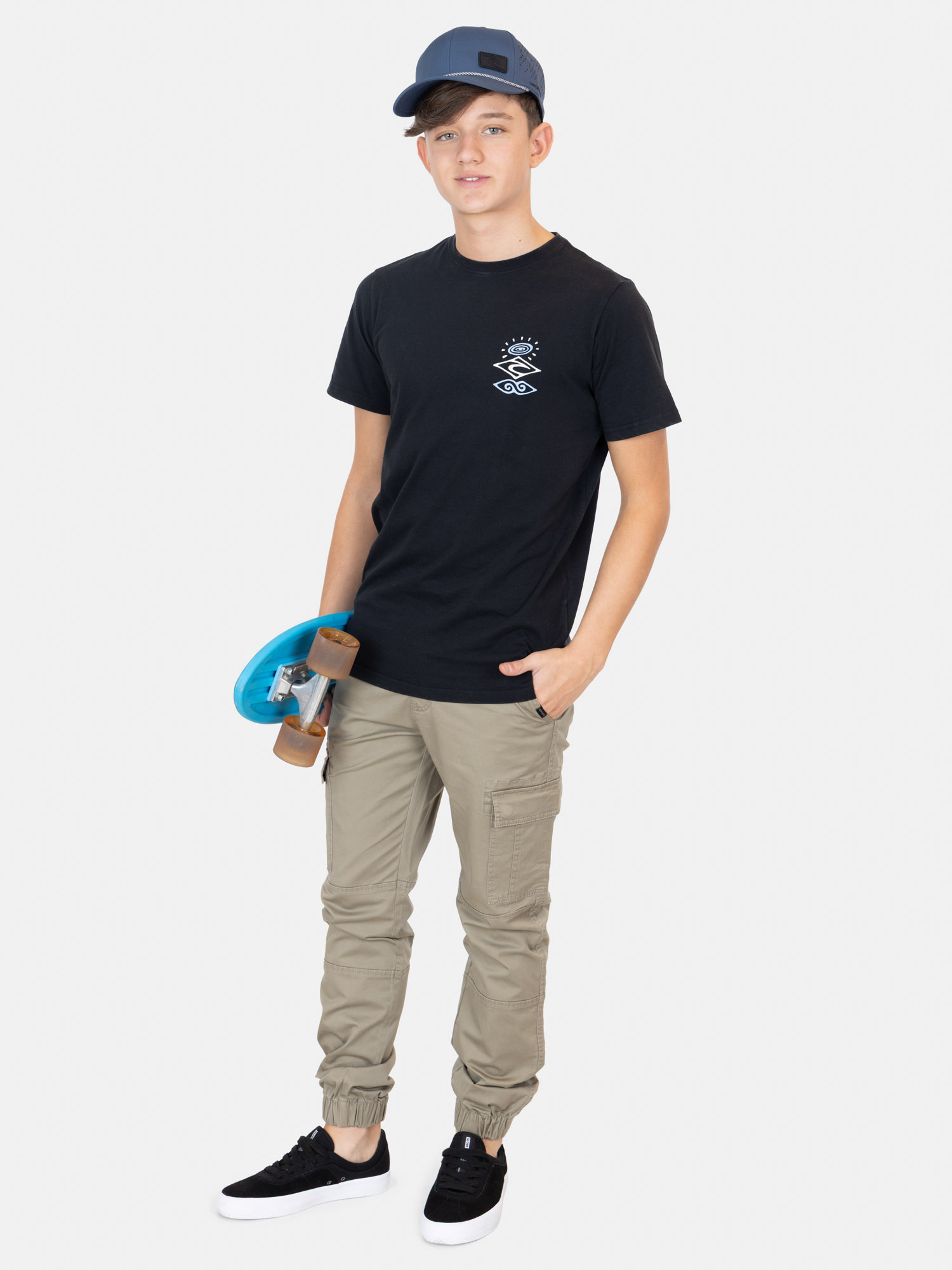 POLERA MC SURFTRIP EN COLOR NEGRO INFANTIL RIP CURL - 4