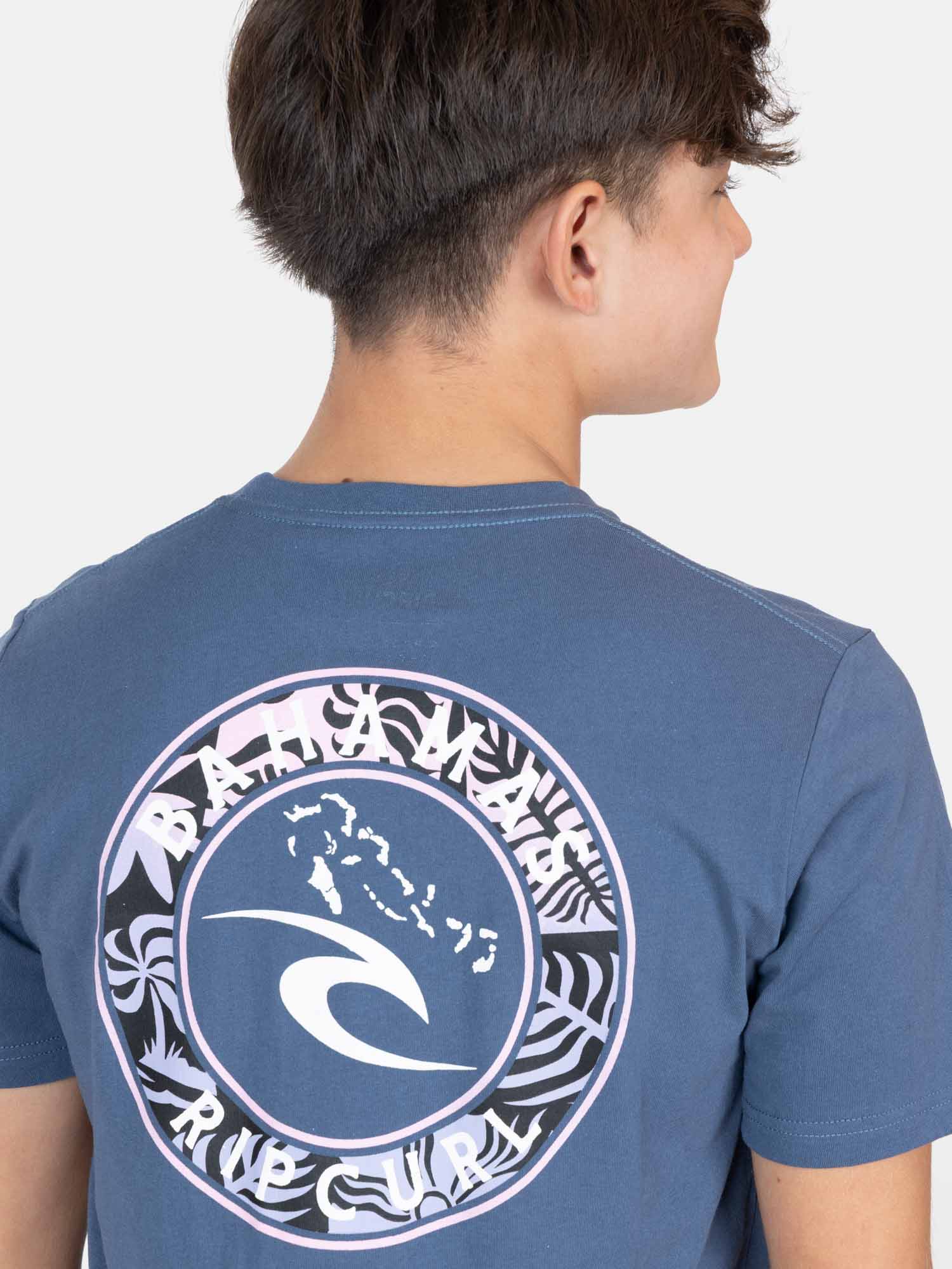 POLERA MC SPLASHOUT AZUL INFANTIL RIP CURL - 3