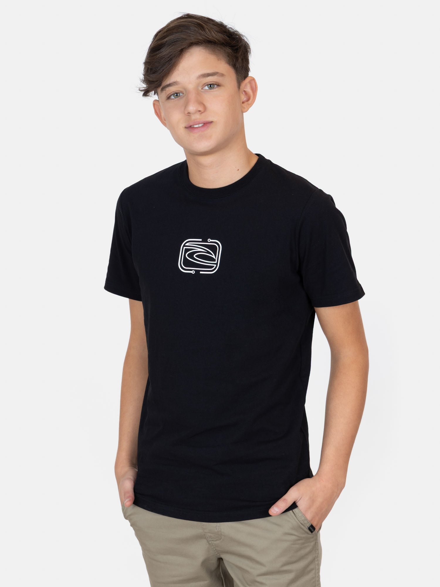 POLERA MC SANDSTORM EN COLOR NEGRO INFANTIL RIP CURL - 1