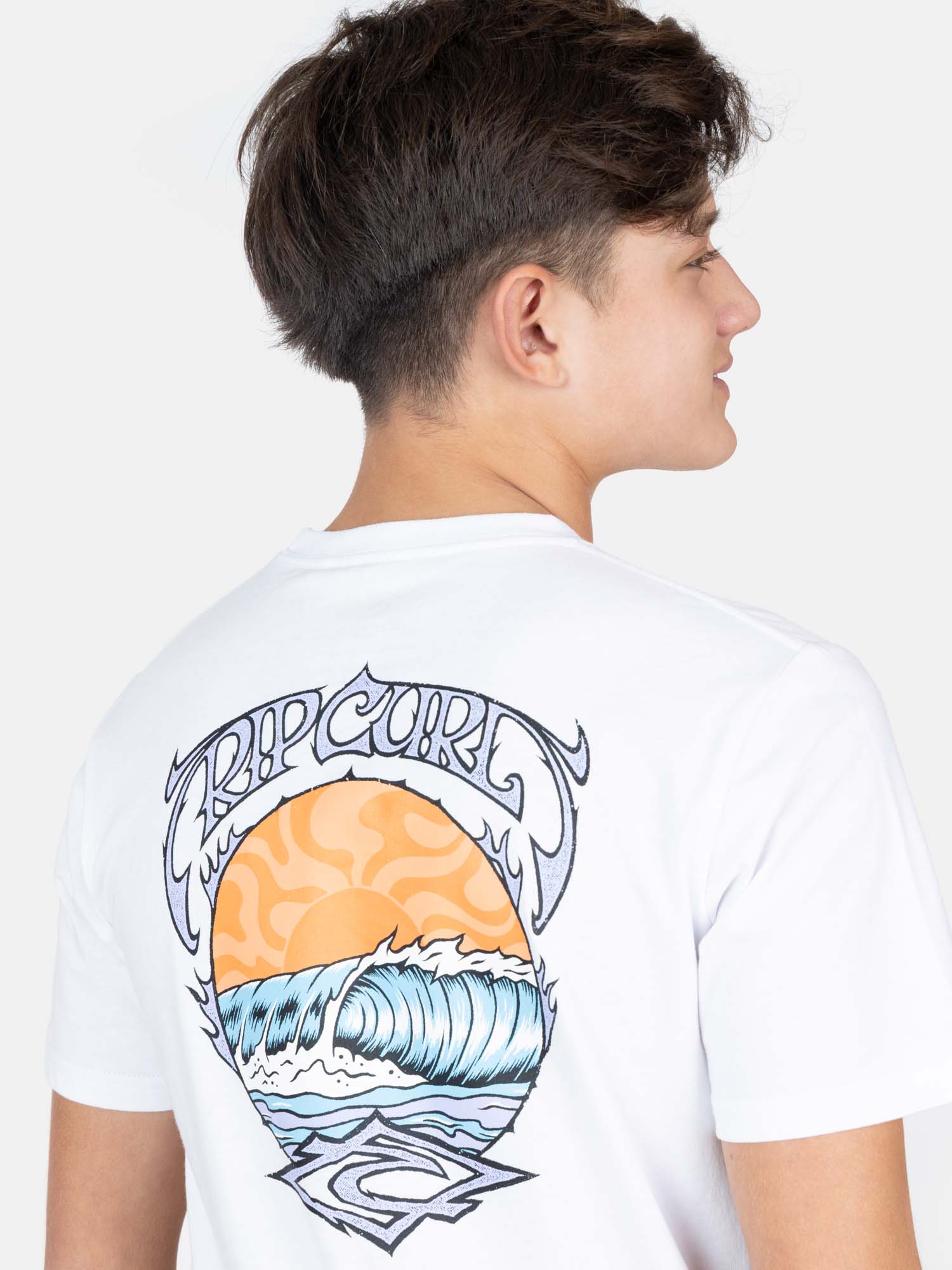 POLERA MC WATERLINE EN COLOR BLANCO INFANTIL RIP CURL - 3