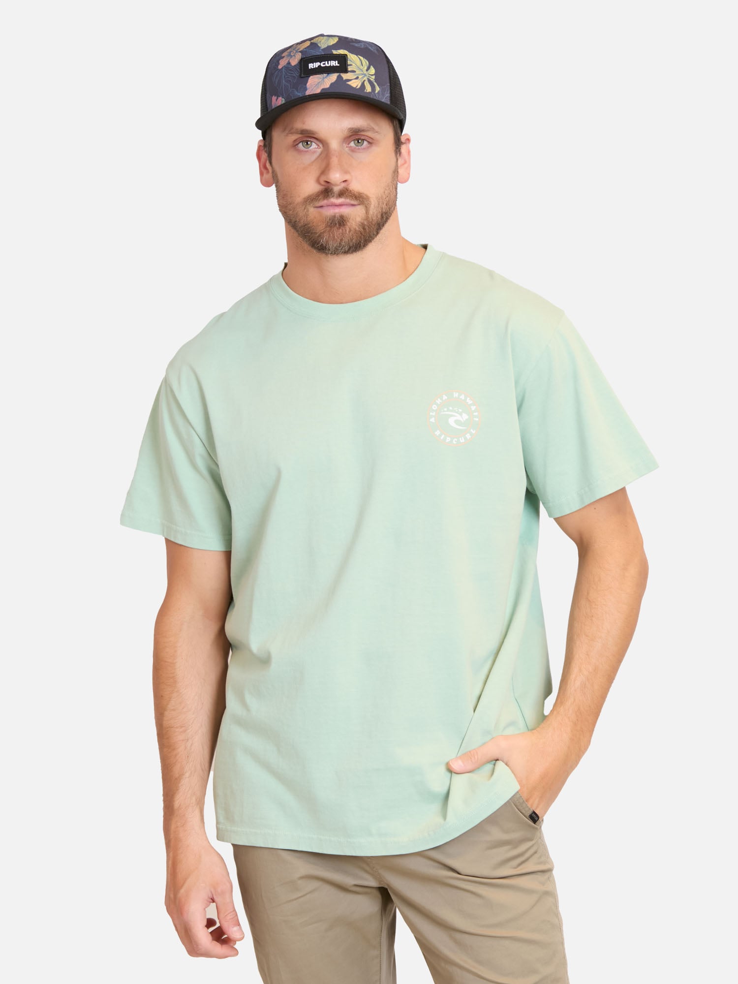 POLERA MC SURFERO VERDE HOMBRE RIP CURL - 1