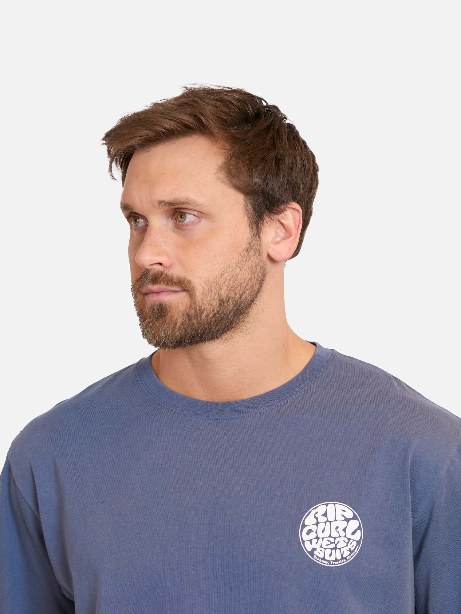 POLERA MC RIPZONE AZUL HOMBRE RIP CURL - 3