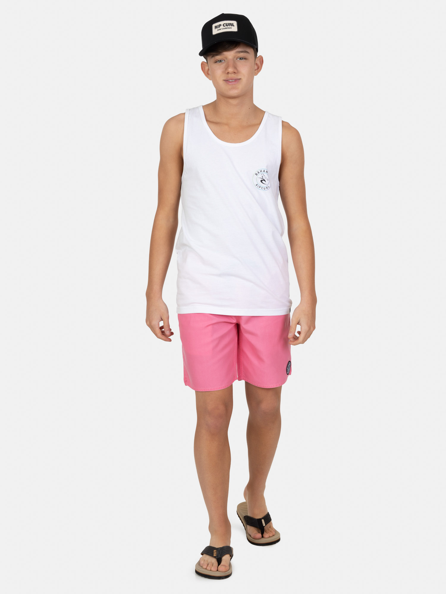 POLERA SM BREEZEPATH EN COLOR BLANCO INFANTIL RIP CURL - 4