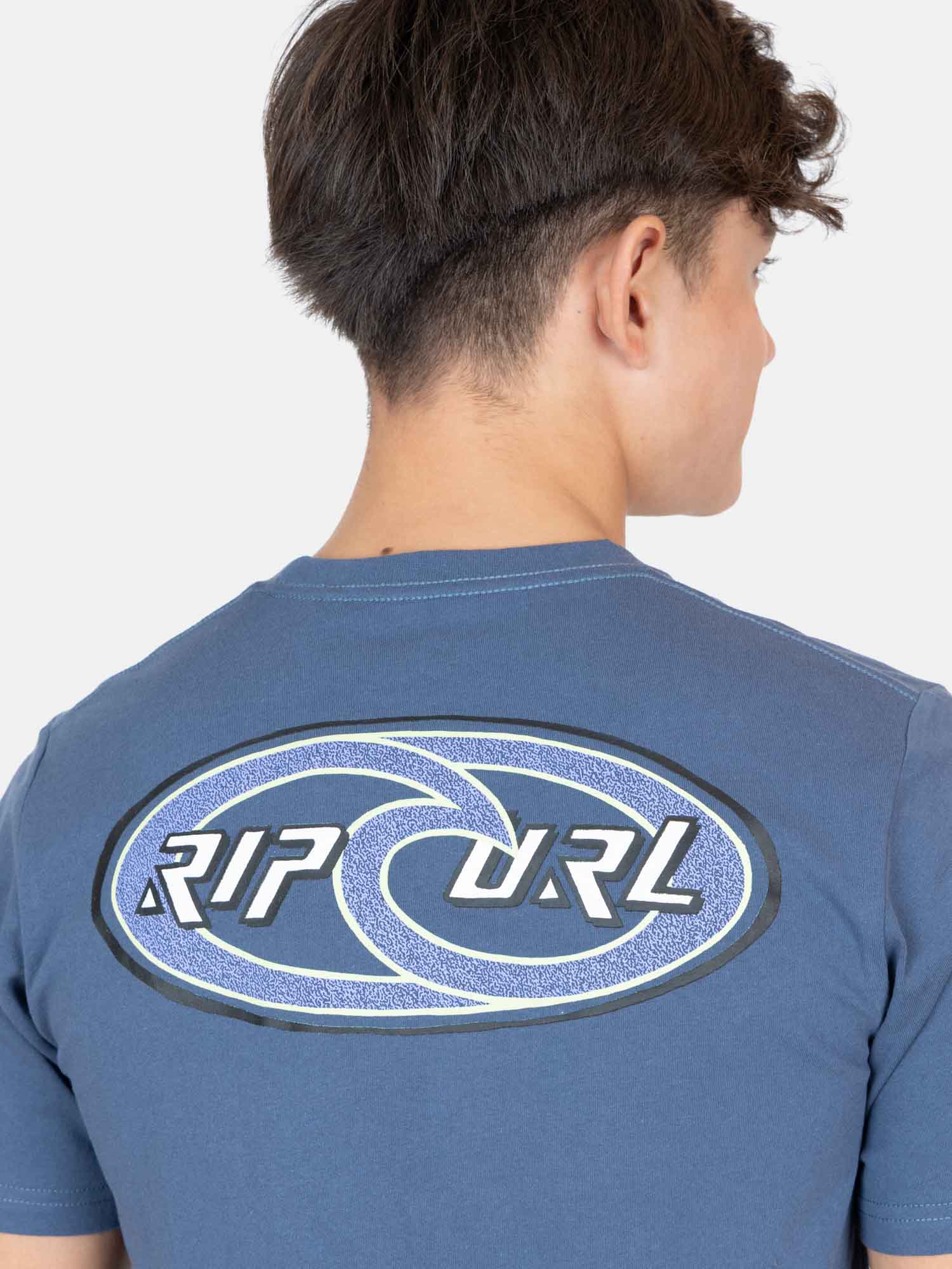 POLERA MC SEASHIFT AZUL INFANTIL RIP CURL - 3