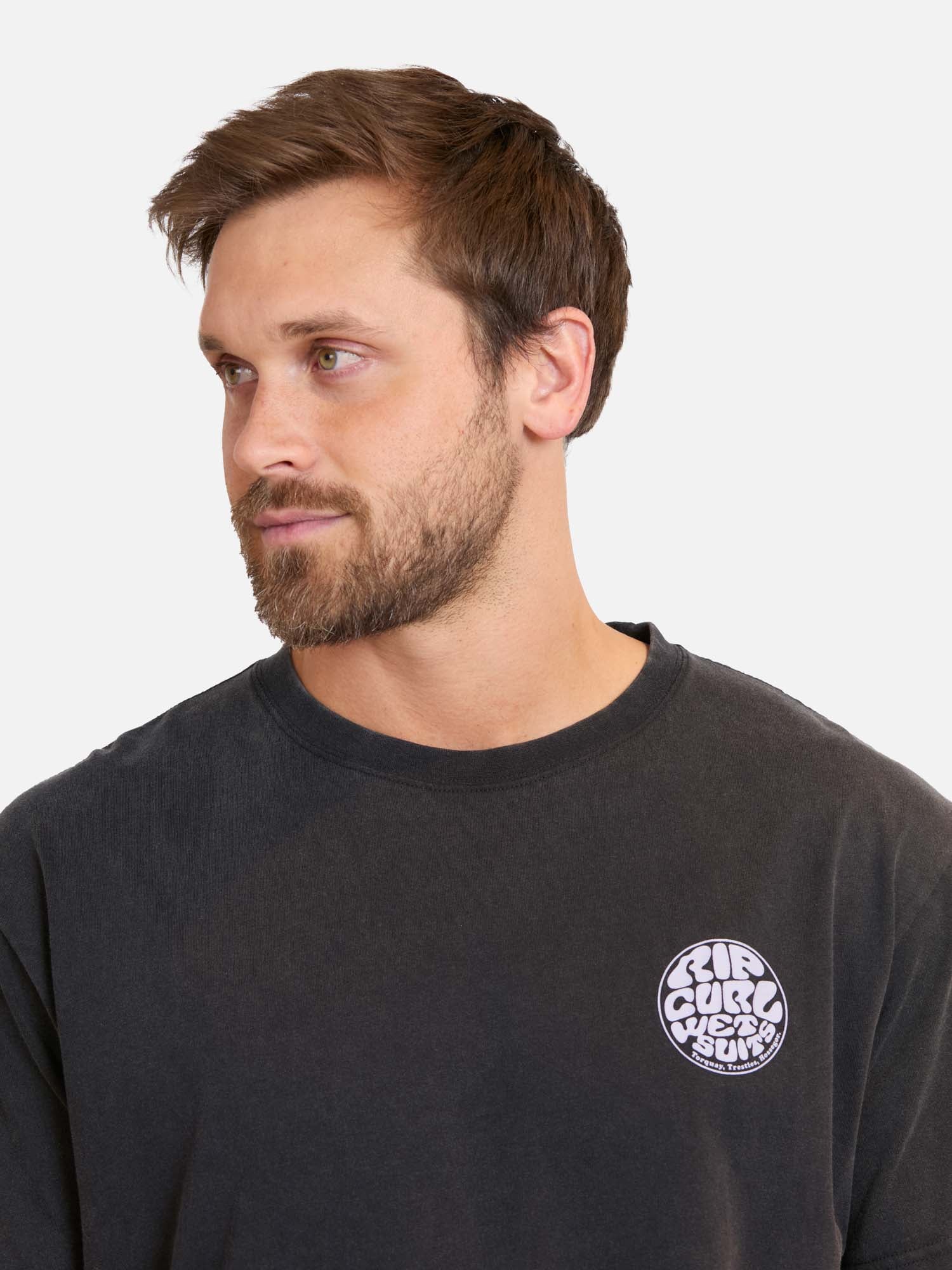 POLERA MC RIPZONE NEGRO HOMBRE RIP CURL - 3