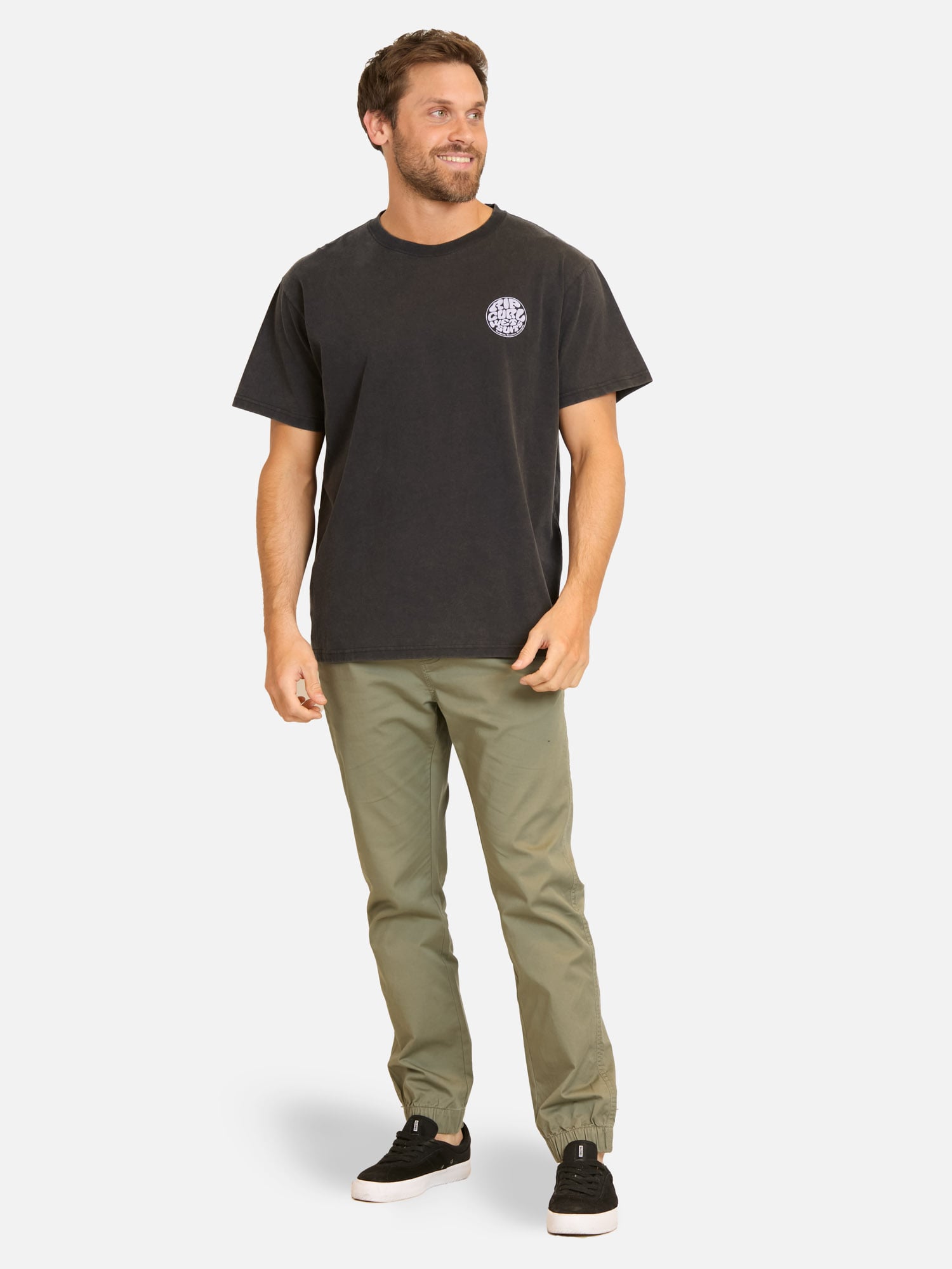 POLERA MC RIPZONE NEGRO HOMBRE RIP CURL - 4