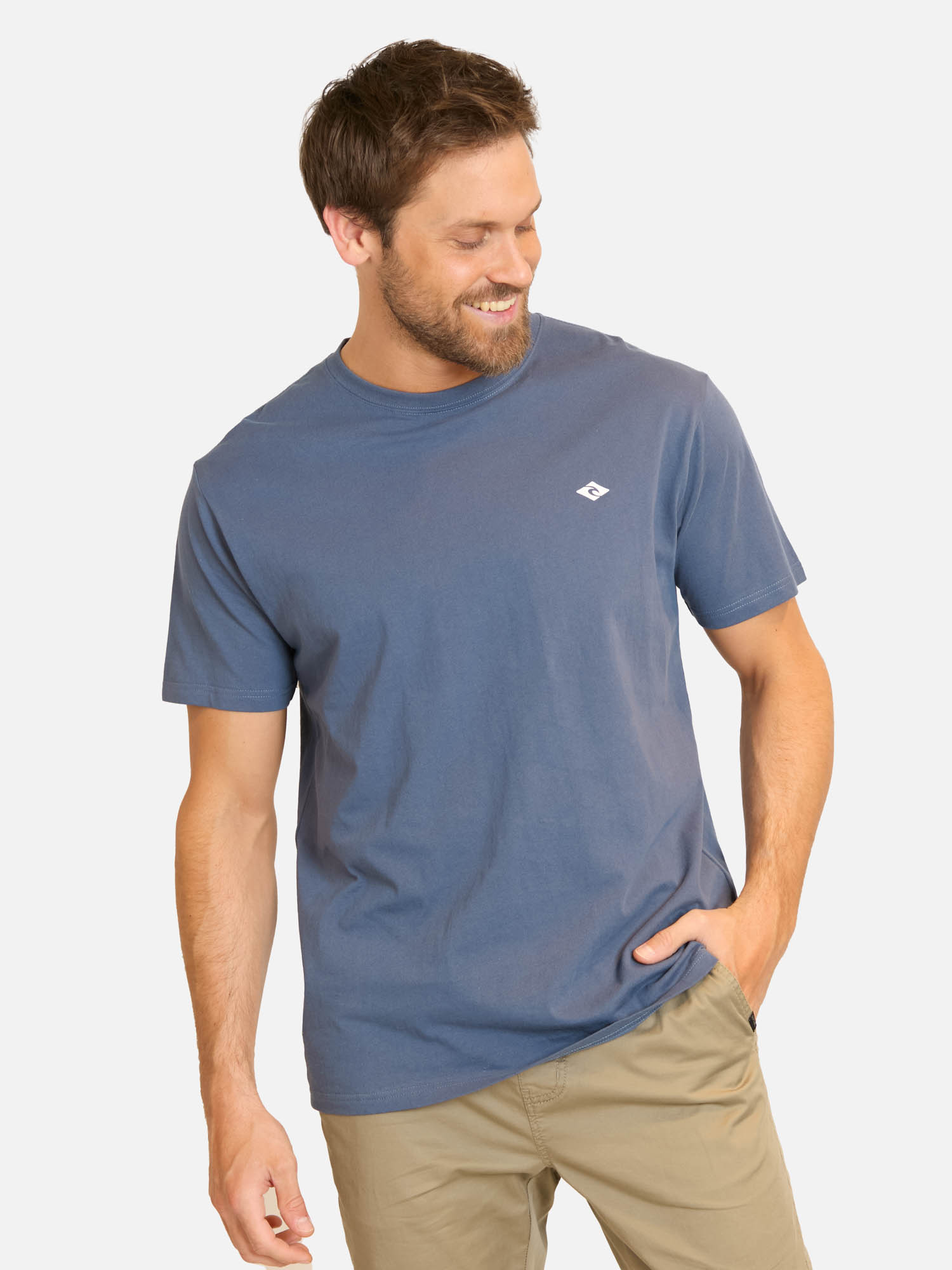 POLERA MC RC LILLOGO AZUL HOMBRE RIP CURL - 1