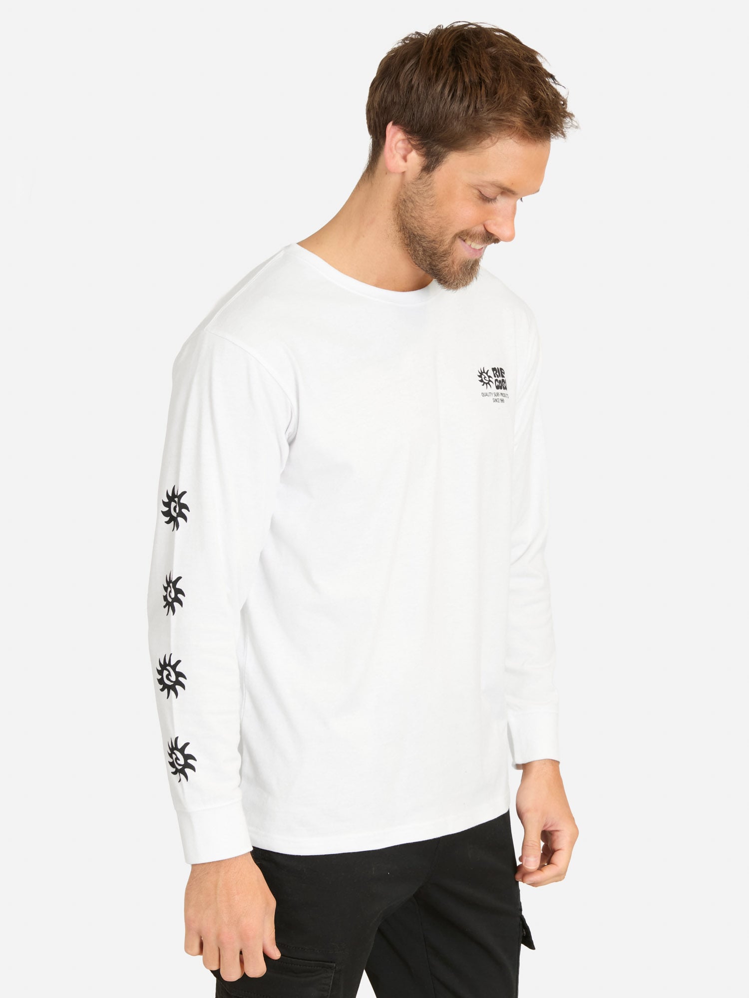 POLERA ML MIST EN COLOR BLANCO HOMBRE RIP CURL - 1