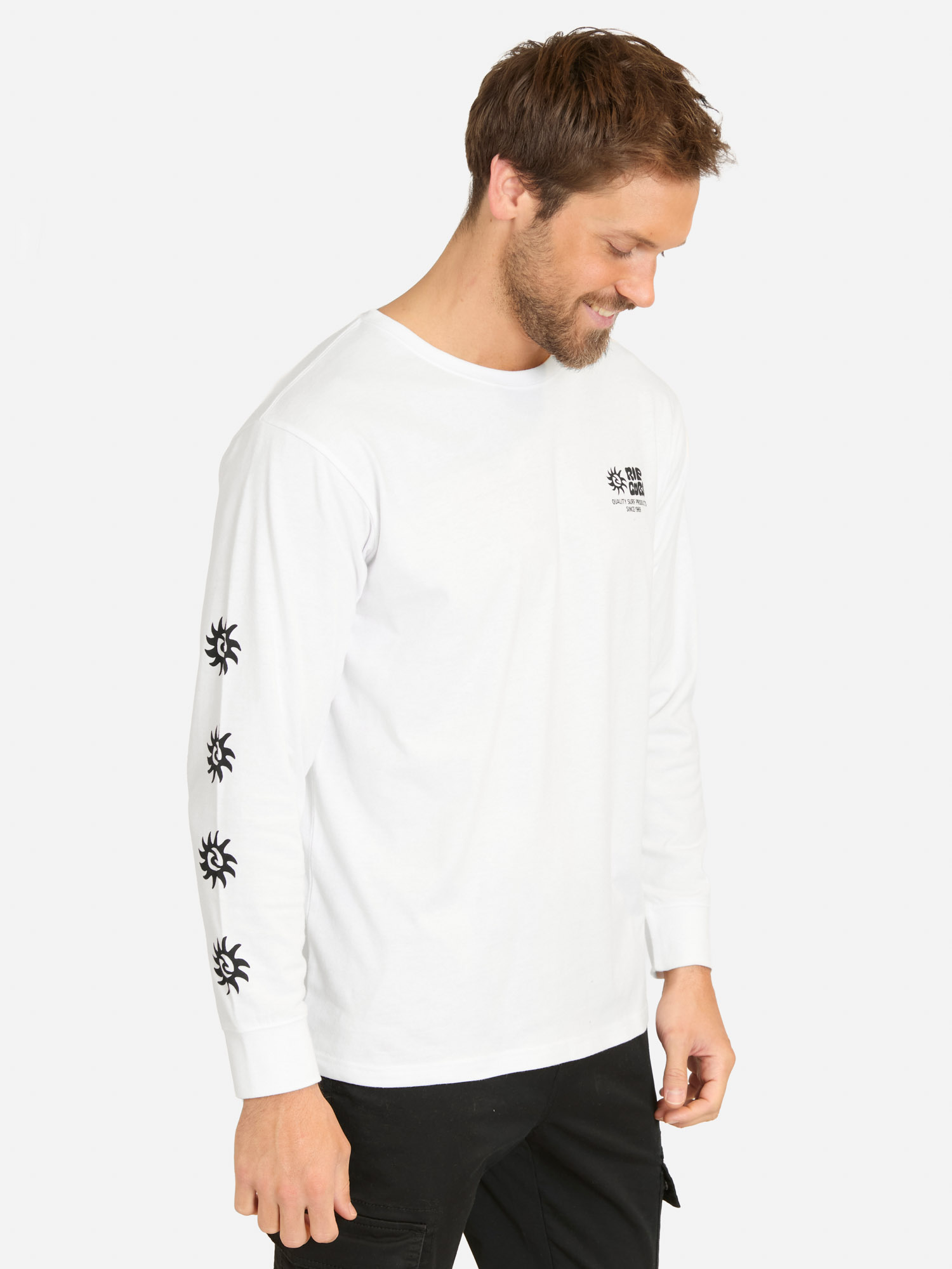 POLERA ML MIST EN COLOR BLANCO HOMBRE RIP CURL - 1