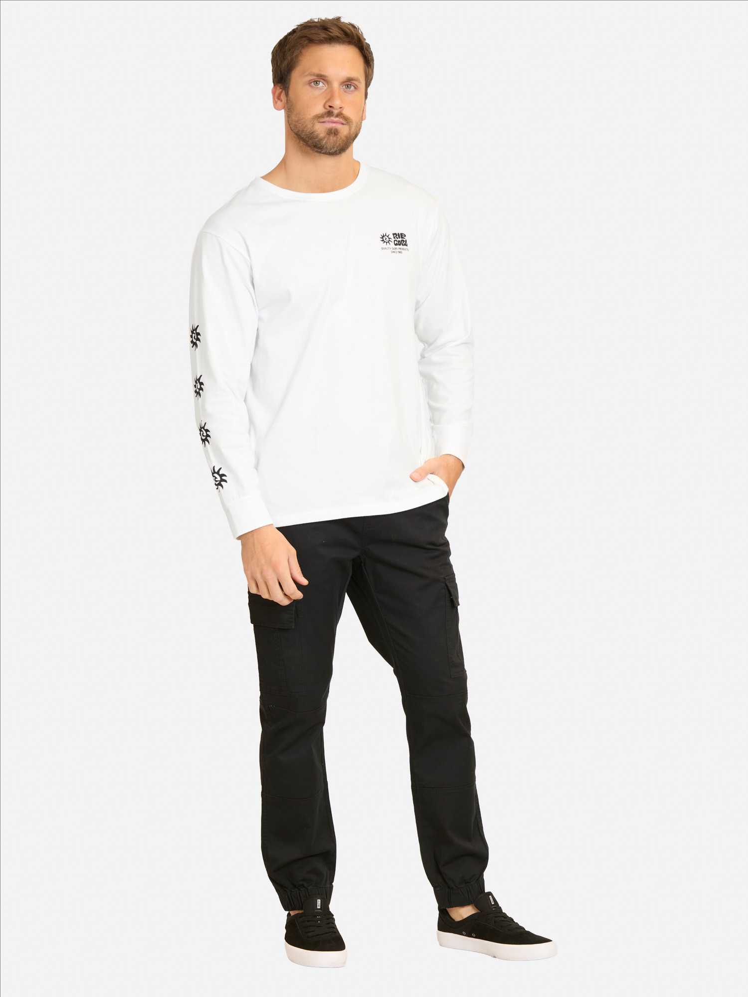 POLERA ML MIST EN COLOR BLANCO HOMBRE RIP CURL - 4
