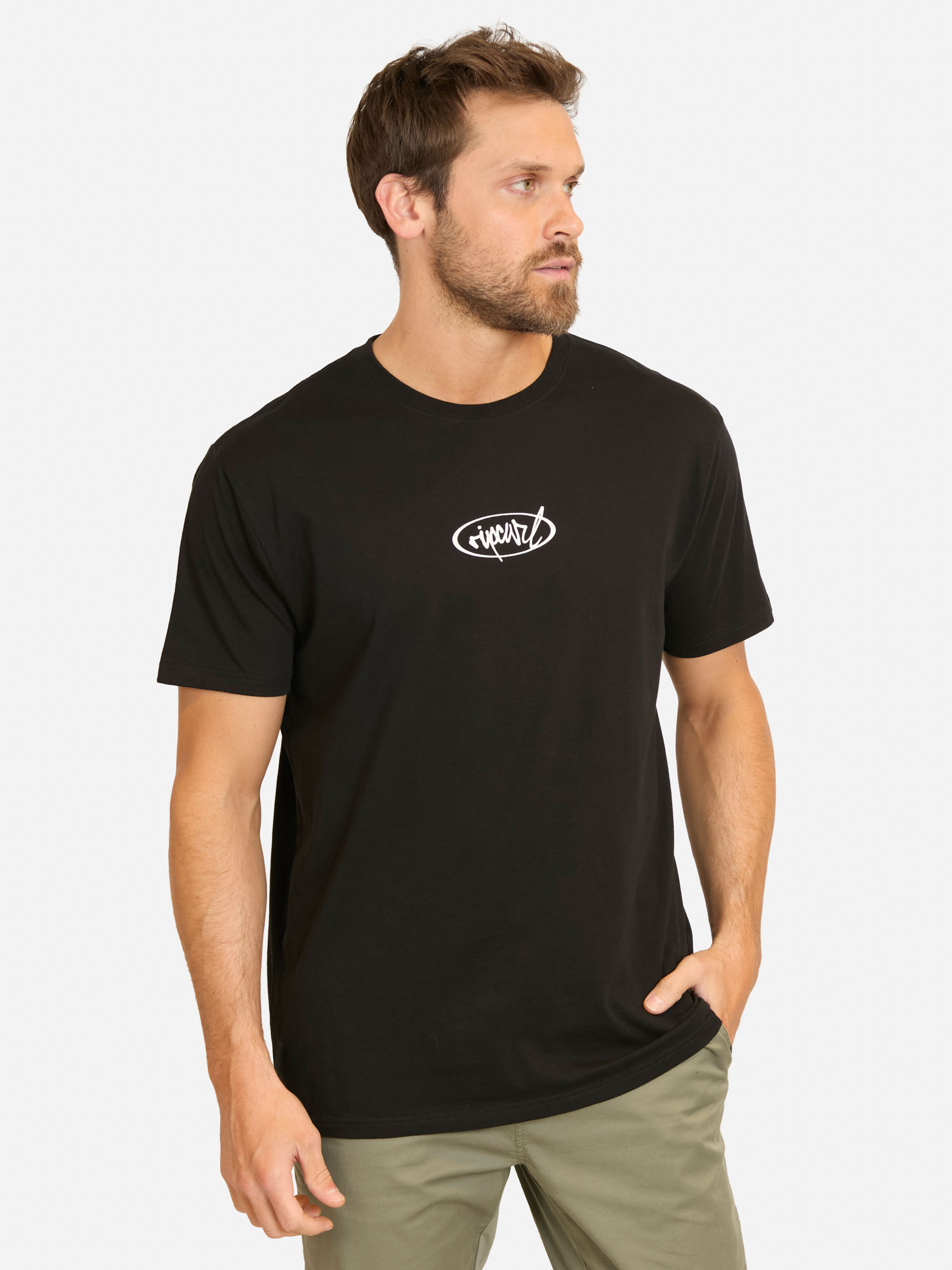 POLERA MC RIP SCRIPT EN COLOR NEGRO HOMBRE RIP CURL - 1