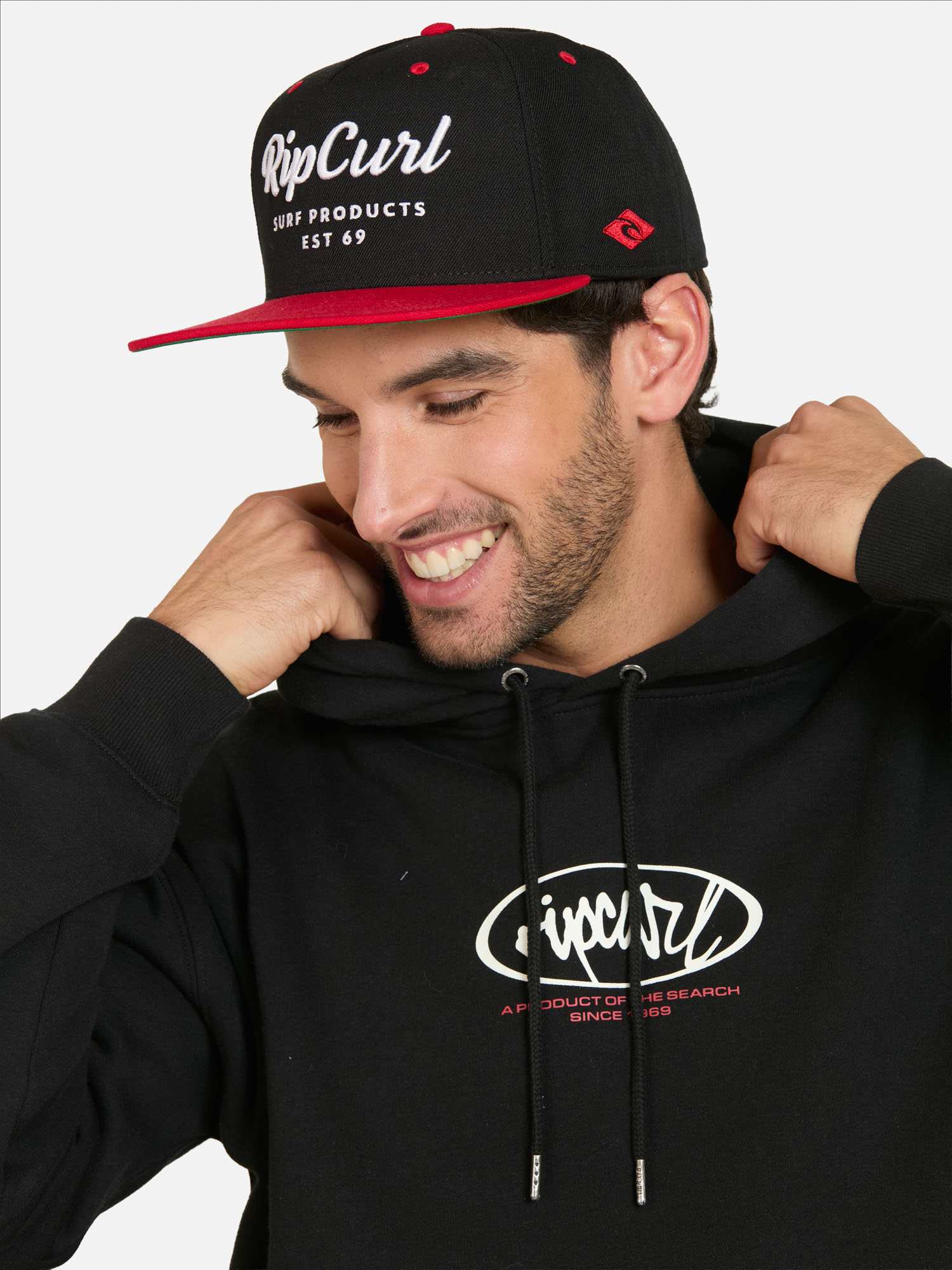 POLERON CANGURO BREAKER EN COLOR NEGRO HOMBRE RIP CURL - 3