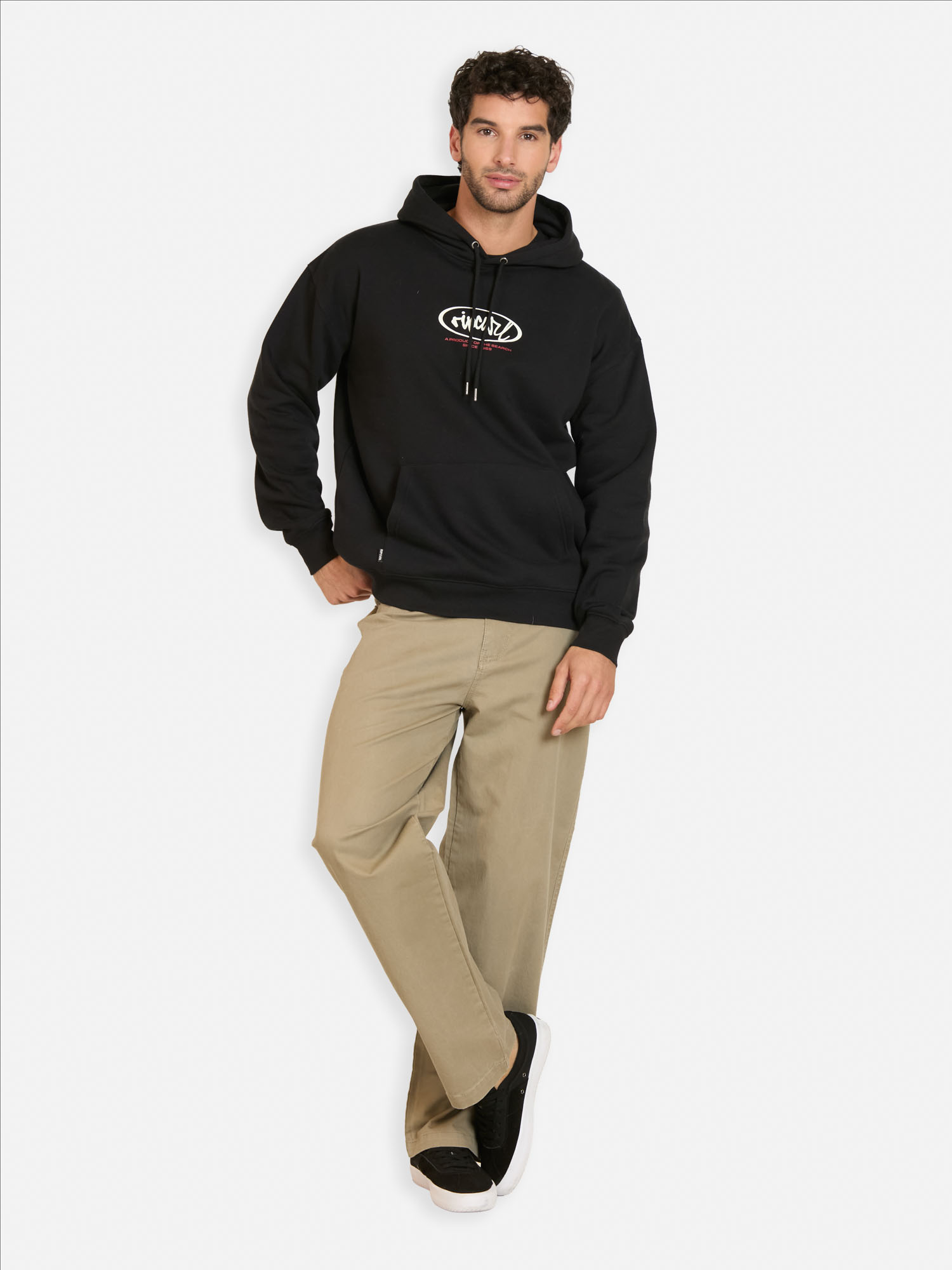 POLERON CANGURO BREAKER EN COLOR NEGRO HOMBRE RIP CURL - 4