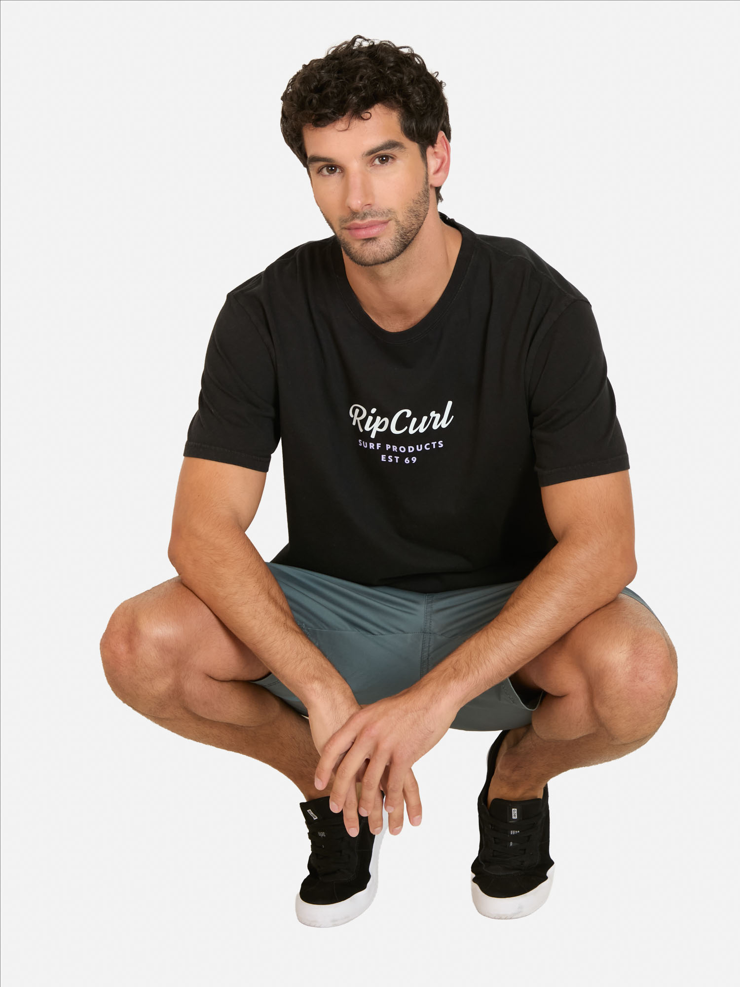 POLERA MC EASY EN COLOR NEGRO HOMBRE RIP CURL - 4
