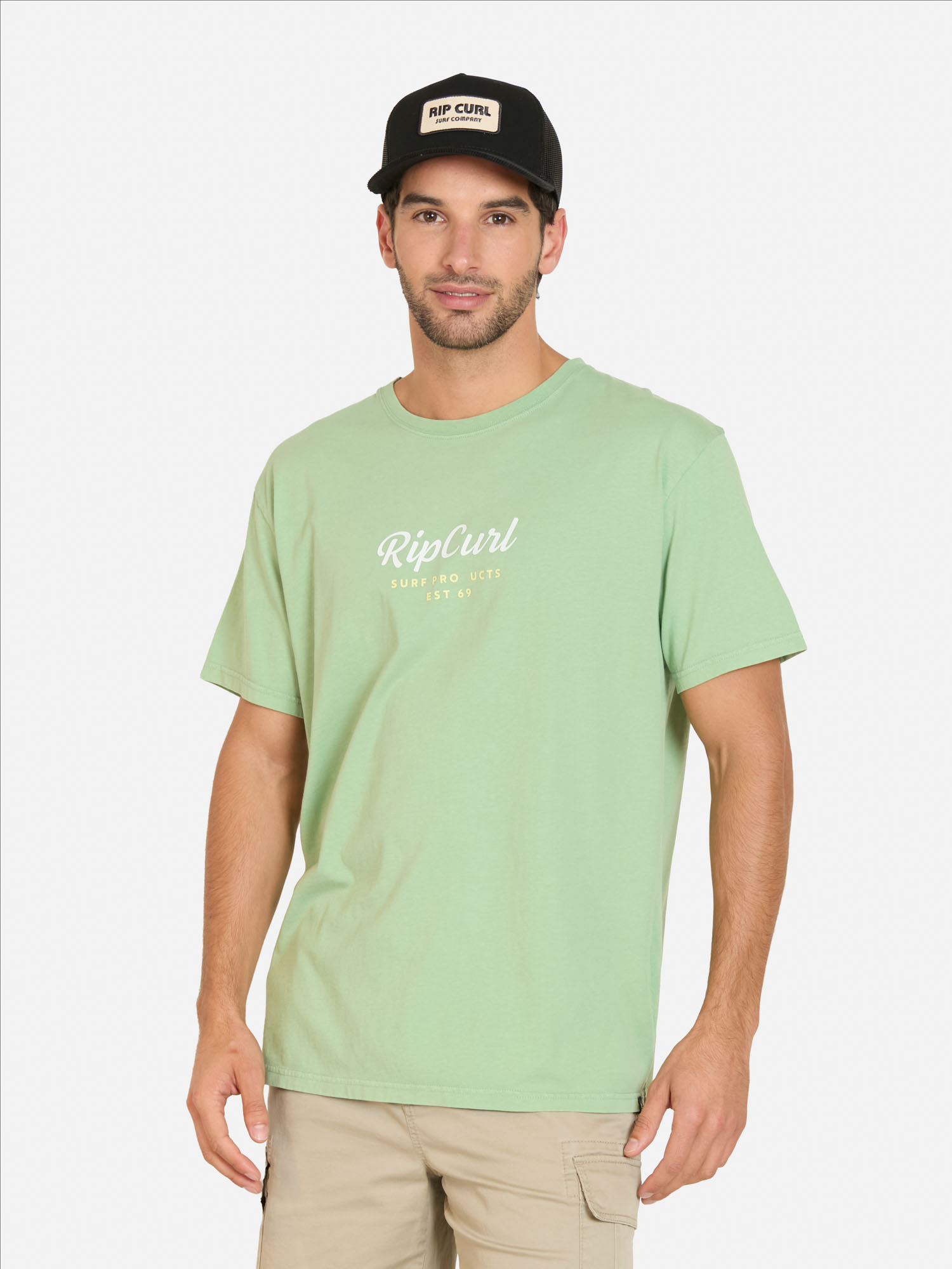 POLERA MC EASY VERDE HOMBRE RIP CURL - 1