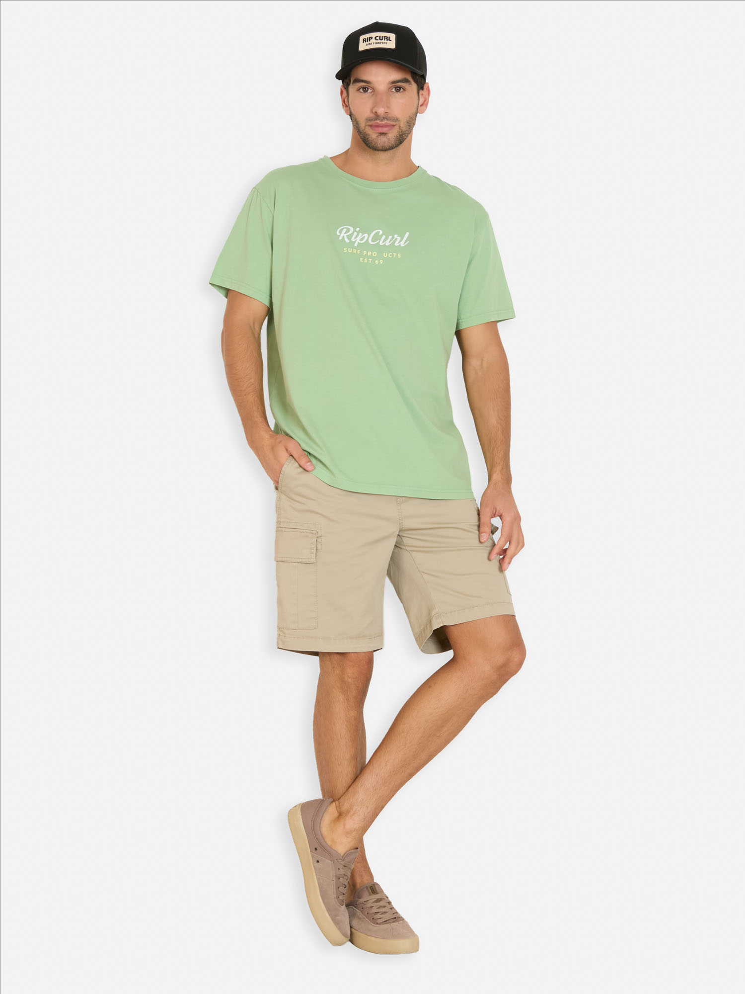 POLERA MC EASY VERDE HOMBRE RIP CURL - 4