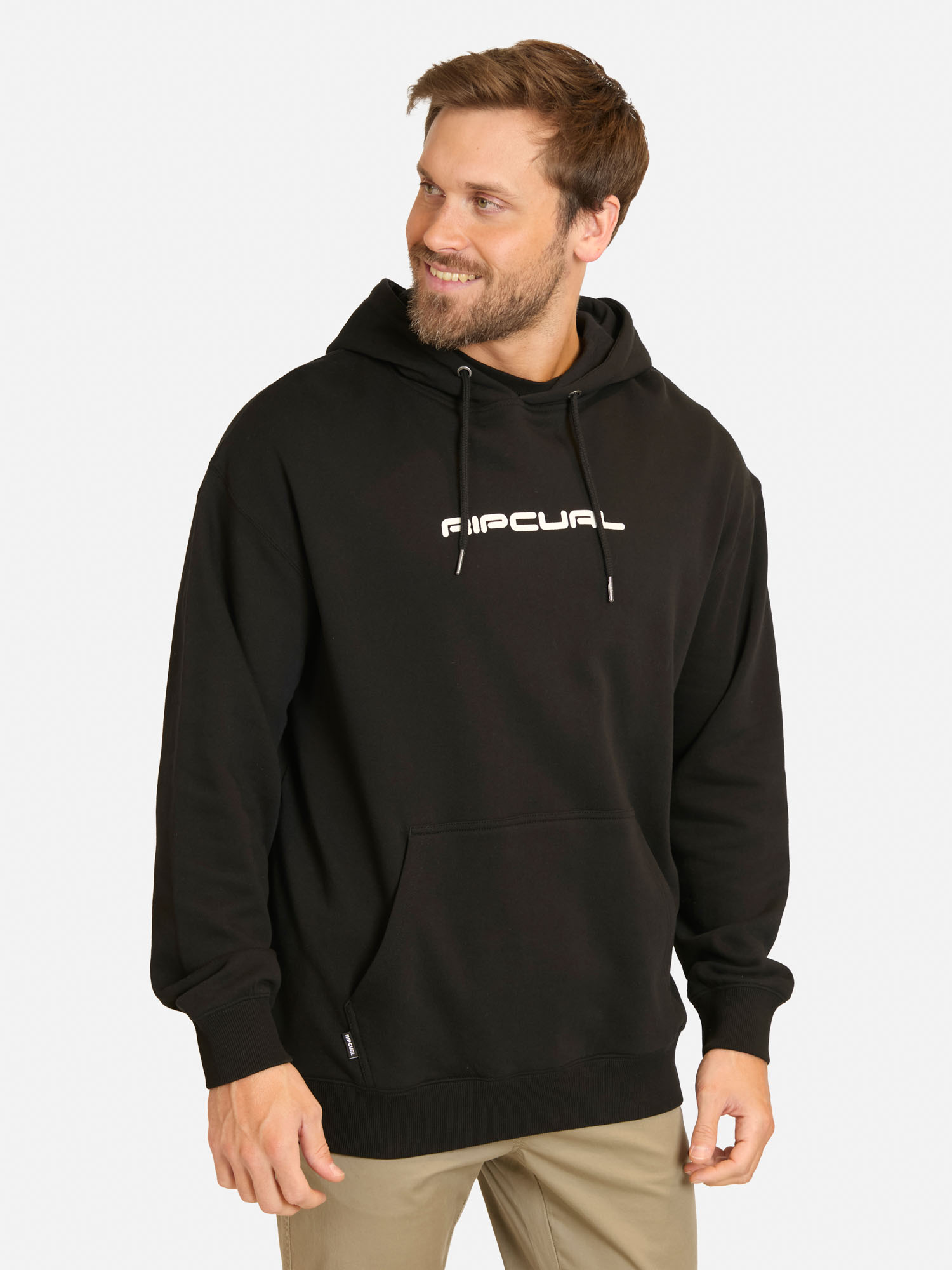 POLERON CANGURO COAST EN COLOR NEGRO HOMBRE RIP CURL - 1