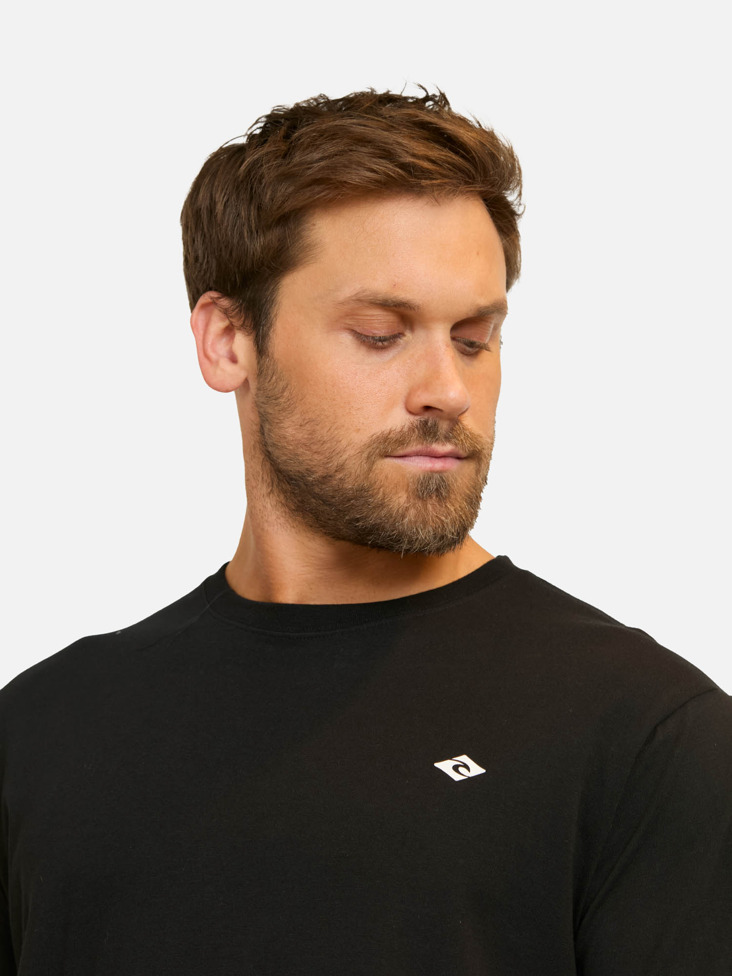 POLERA MC RC LILLOGO EN COLOR NEGRO HOMBRE RIP CURL - 3
