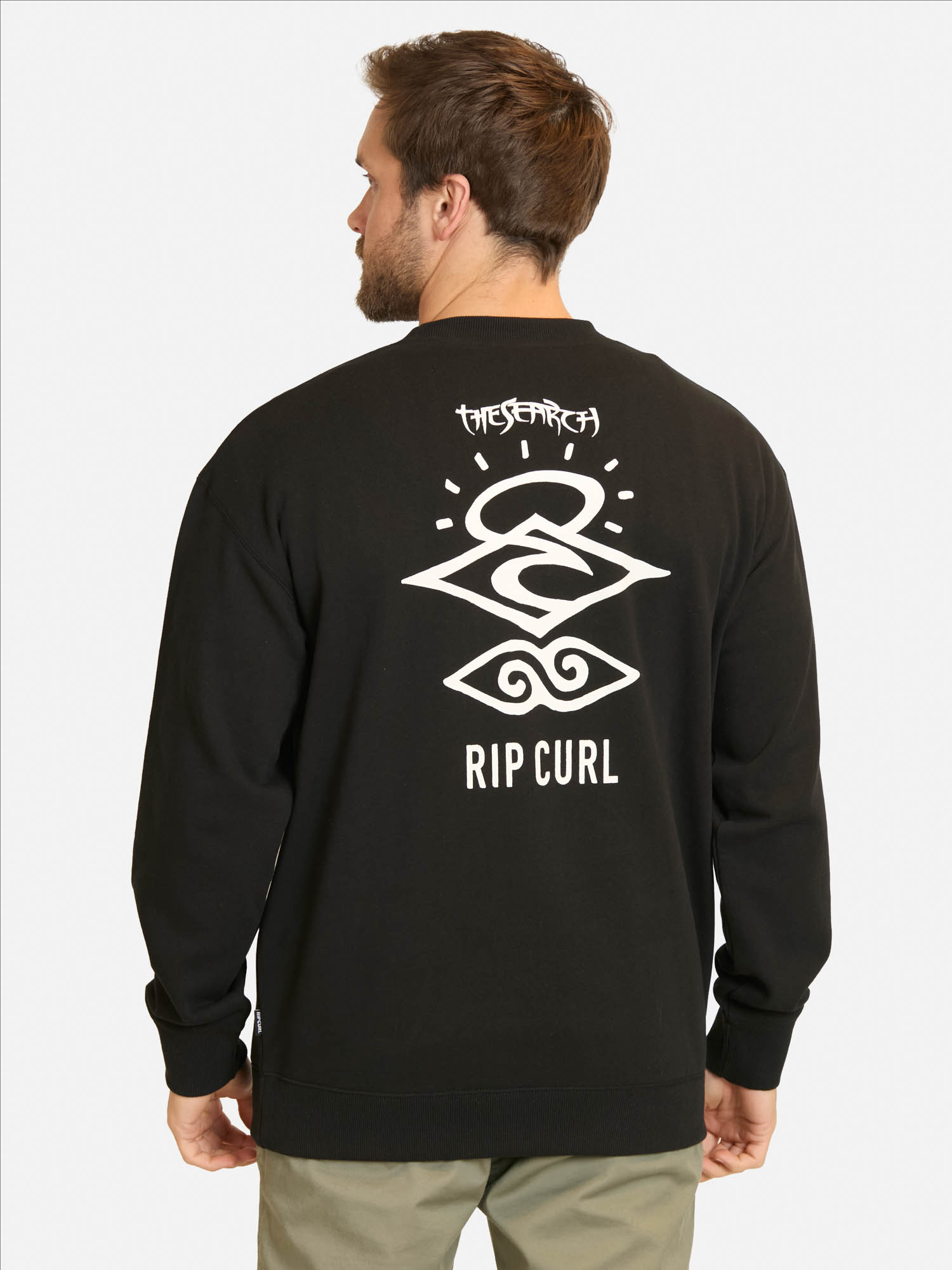 POLERON CR SEARCH LOGO LOOSE CREW EN COLOR NEGRO HOMBRE RIP CURL - 2