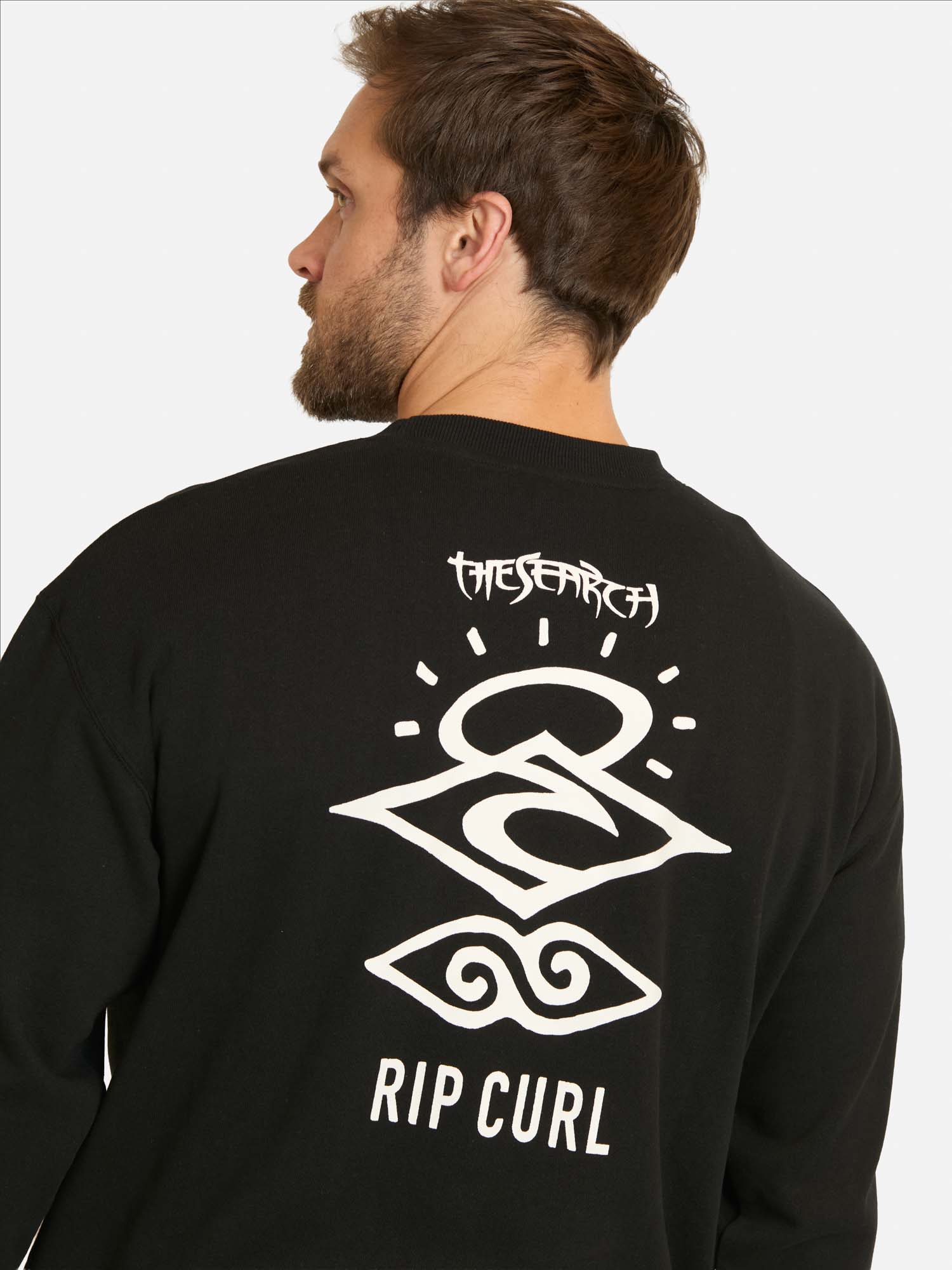 POLERON CR SEARCH LOGO LOOSE CREW EN COLOR NEGRO HOMBRE RIP CURL - 3