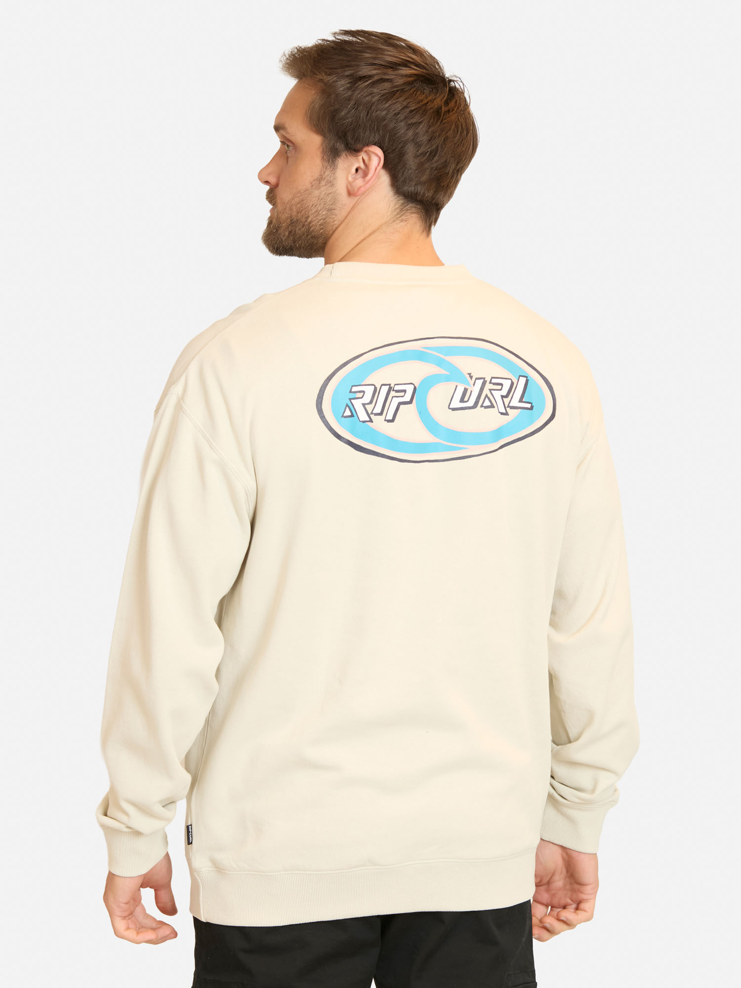 POLERON CR RITUALS OVALS CREW EN COLOR BLANCO HOMBRE RIP CURL - 2