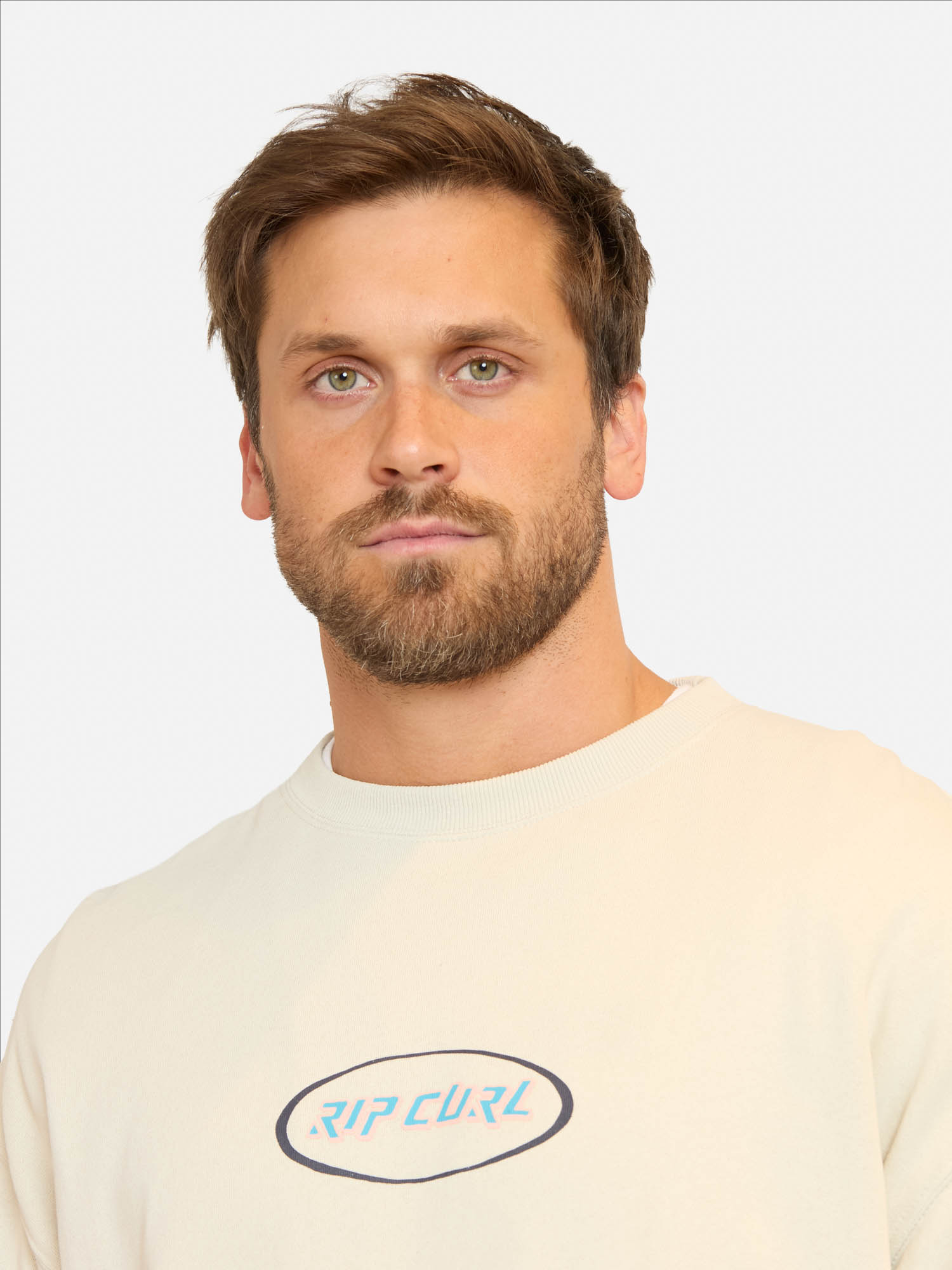 POLERON CR RITUALS OVALS CREW EN COLOR BLANCO HOMBRE RIP CURL - 3
