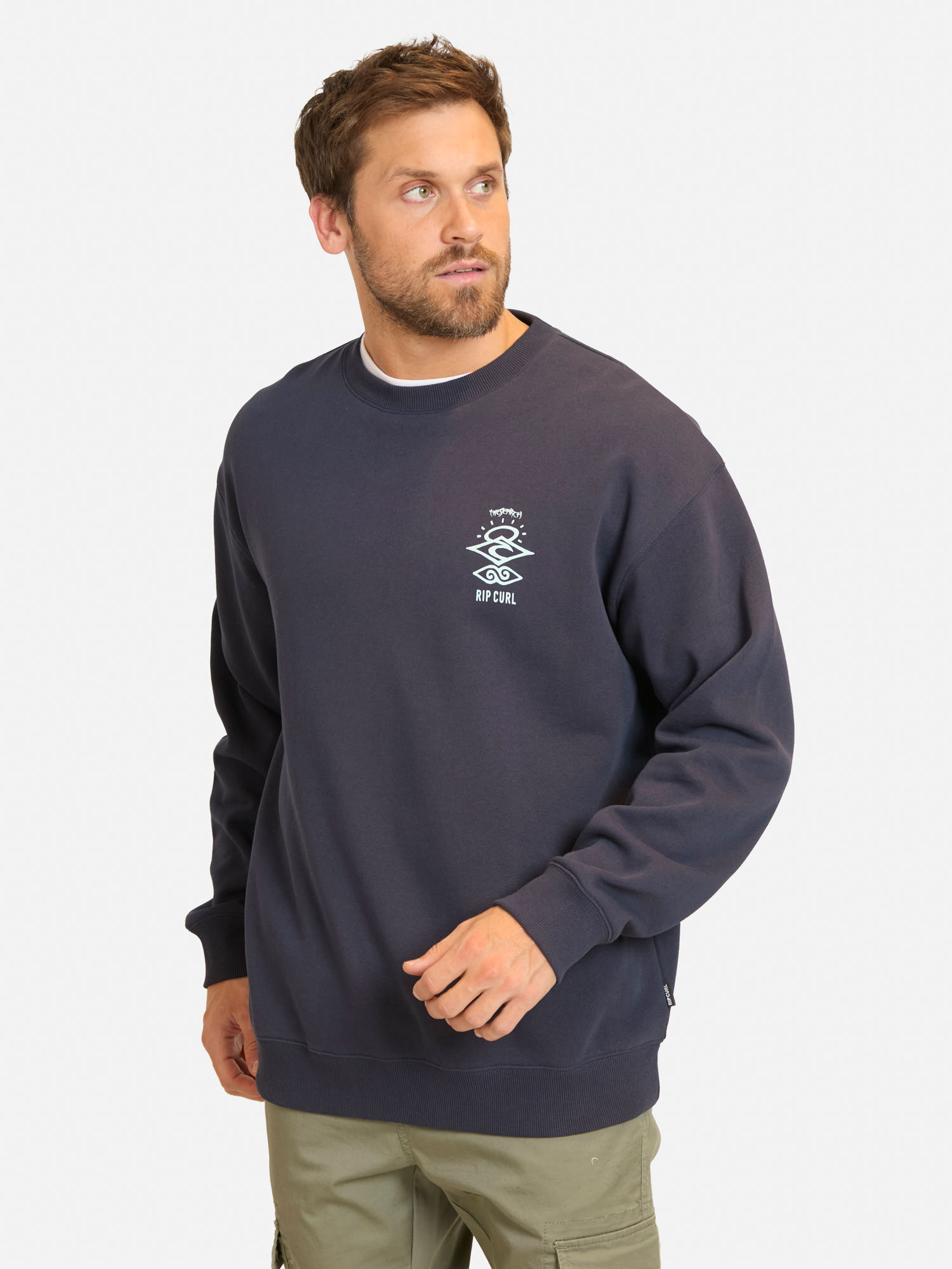 POLERON CR SEARCH LOGO LOOSE CREW AZUL HOMBRE RIP CURL - 1