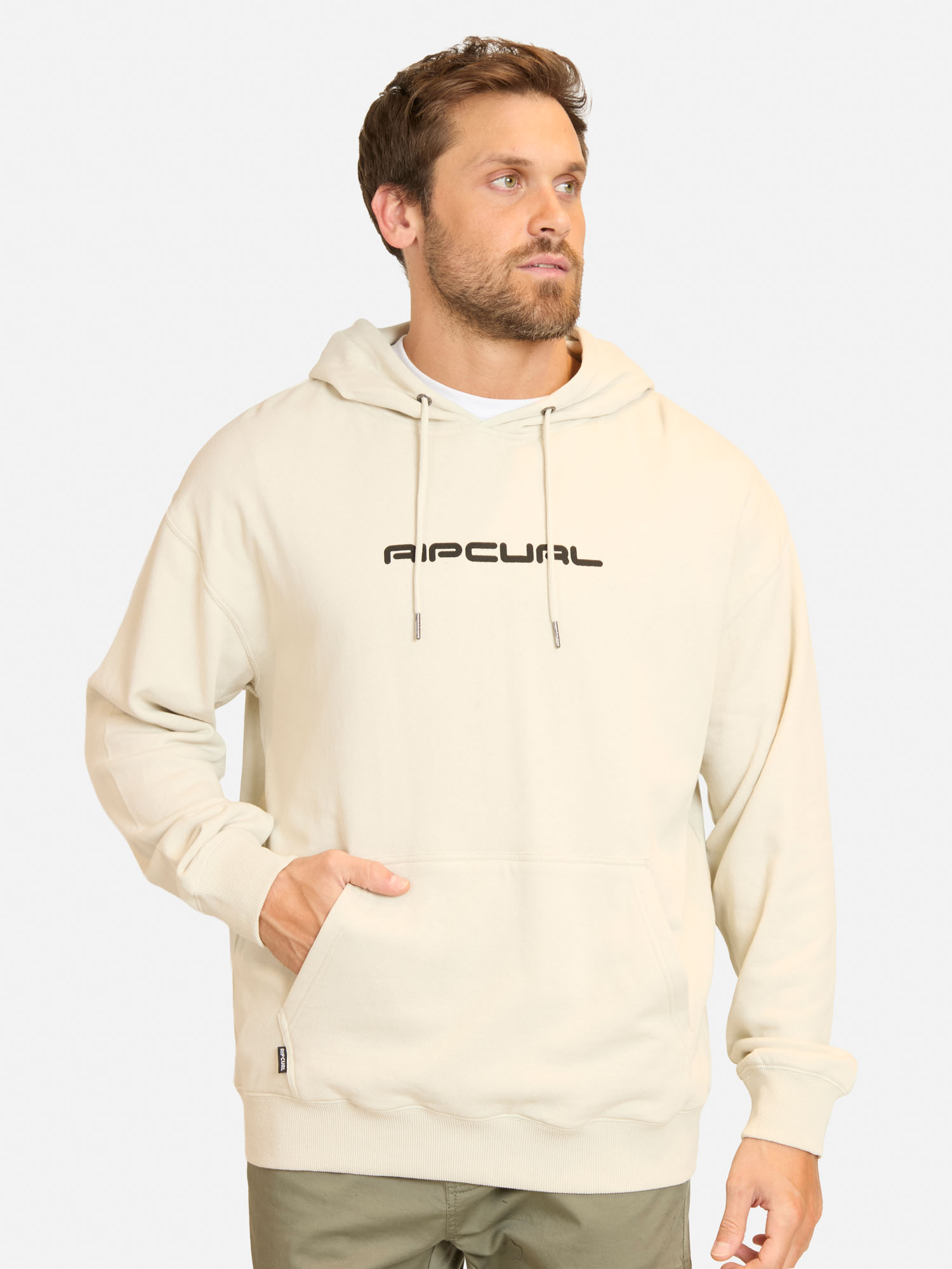 POLERON CANGURO COAST EN COLOR BLANCO HOMBRE RIP CURL - 1